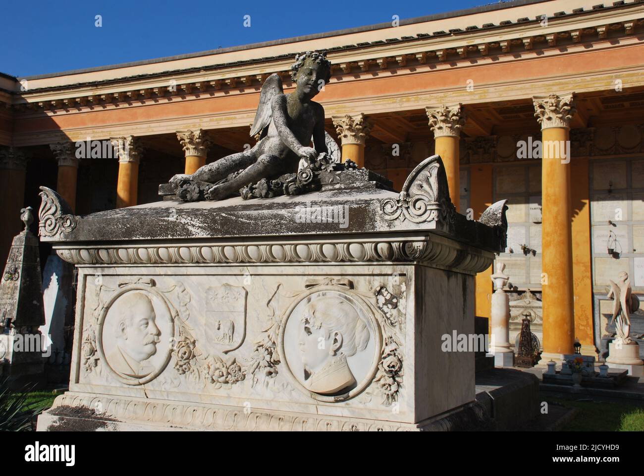 Cimitero monumentale della Certosa di Bologna - Italia Foto Stock