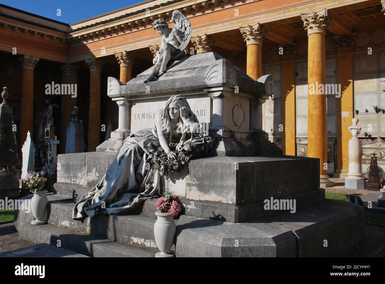 Cimitero monumentale della Certosa di Bologna - Italia Foto Stock