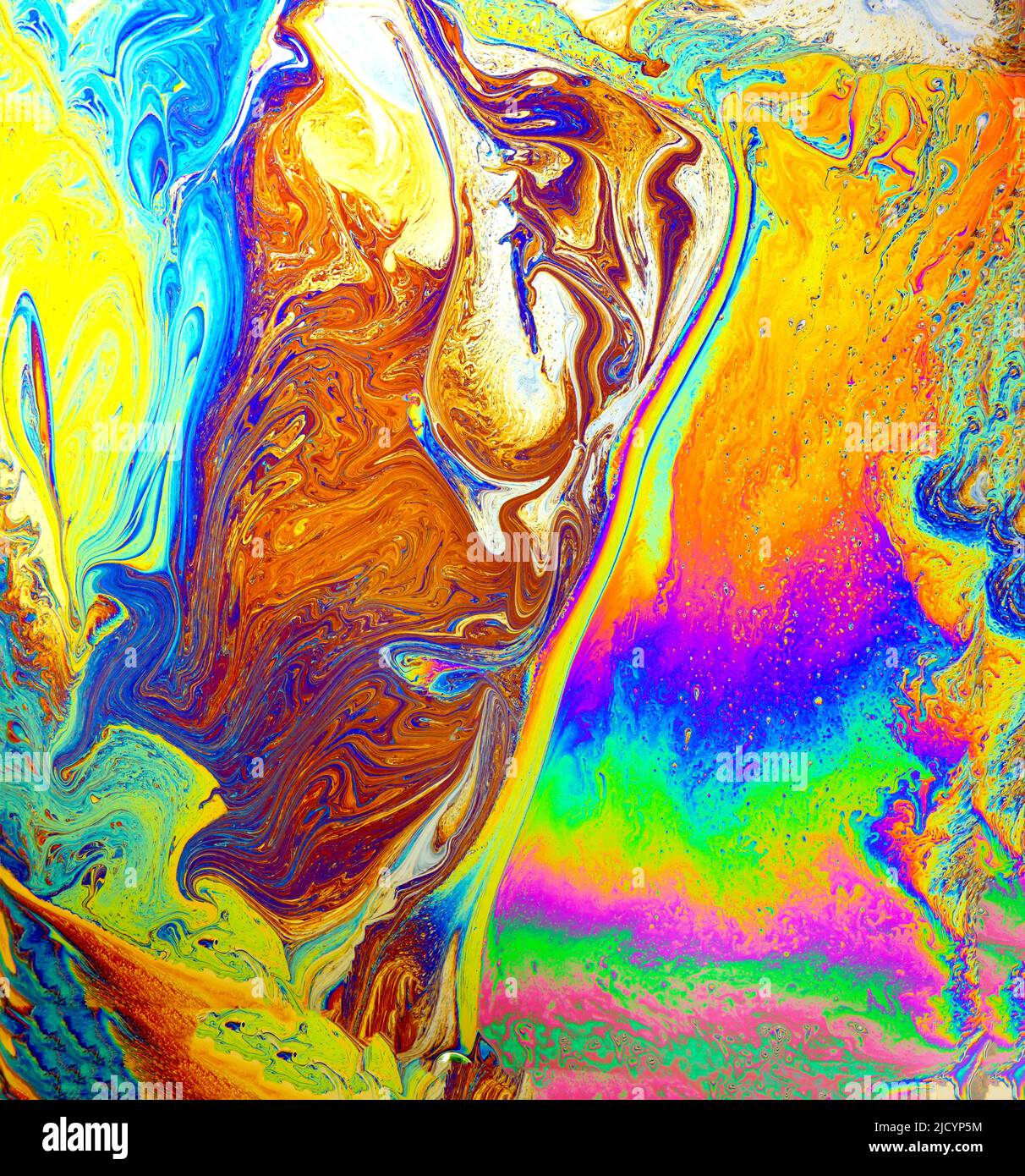 Sfondo psichedelico. Universo di fiori. Concept Art Design. Sfondo multicolore. Foto Stock
