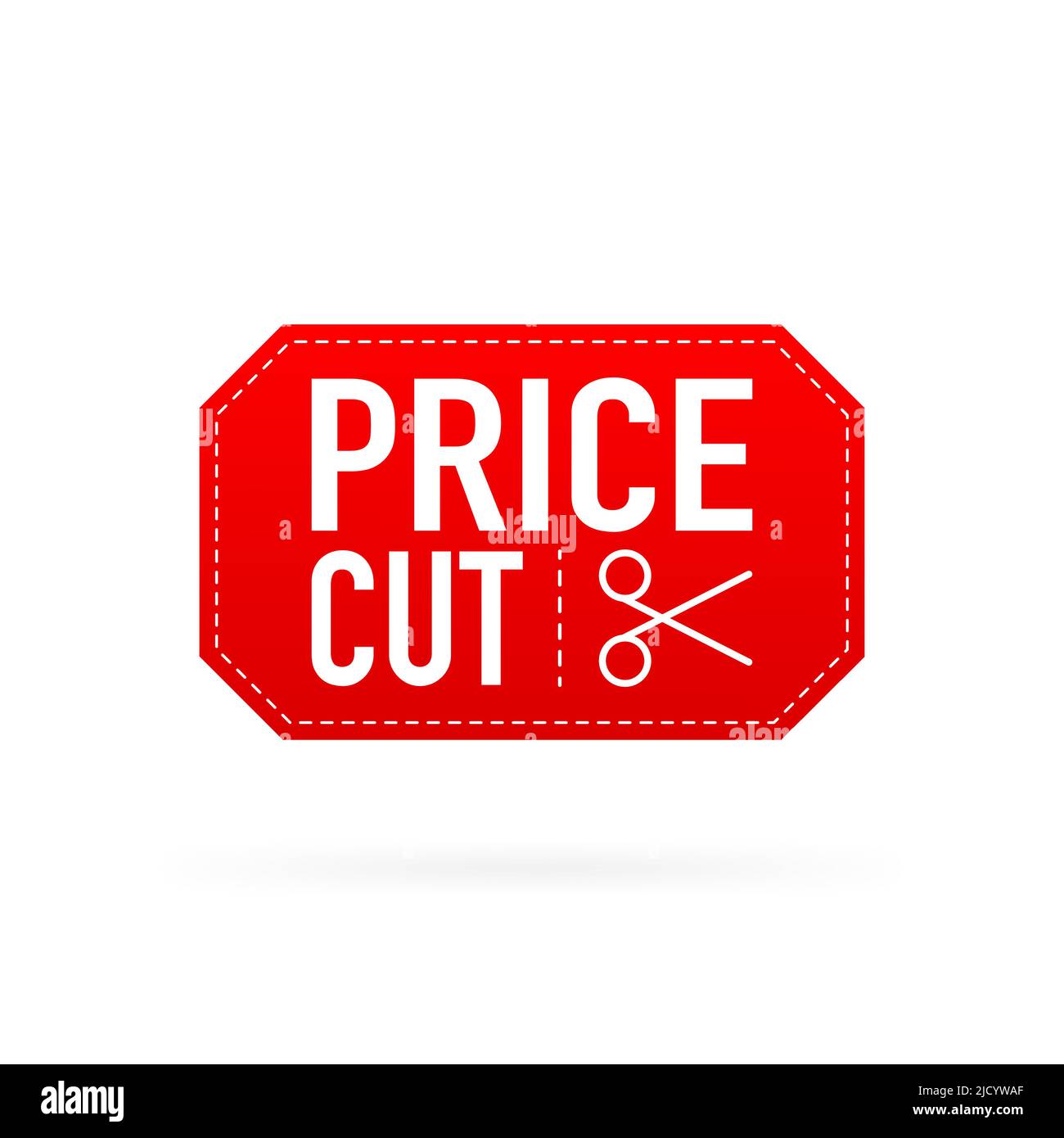 Grande sconto. Etichette di taglio dei prezzi. Illustrazione vettoriale. Illustrazione Vettoriale