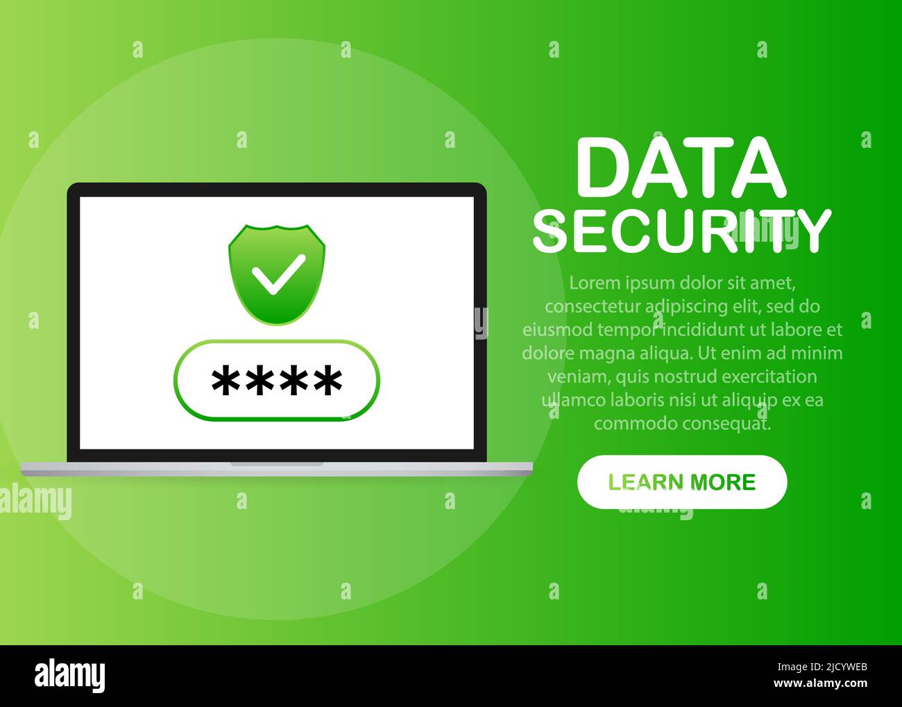 Laptop di sicurezza, icona di protezione. Illustrazione vettoriale. Illustrazione Vettoriale