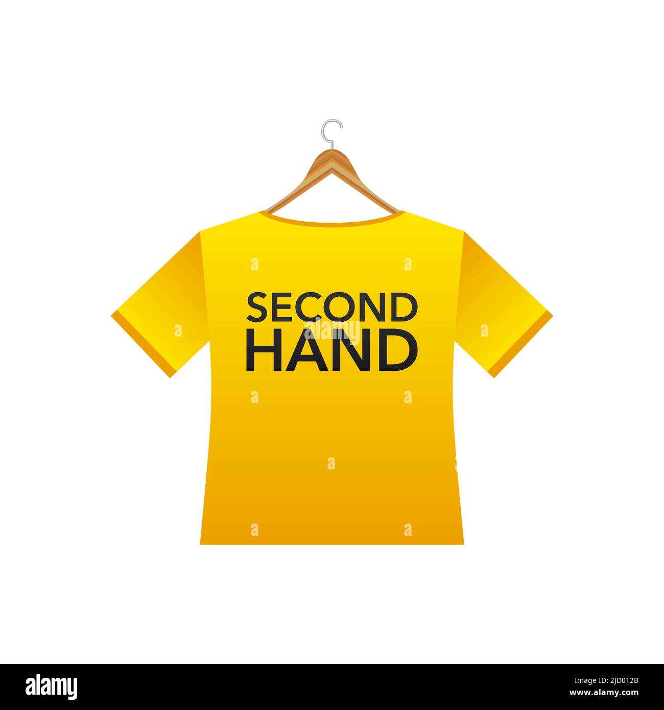 Seconda mano in stile cartone animato. Rivista di moda. Illustrazione vettoriale. Illustrazione Vettoriale