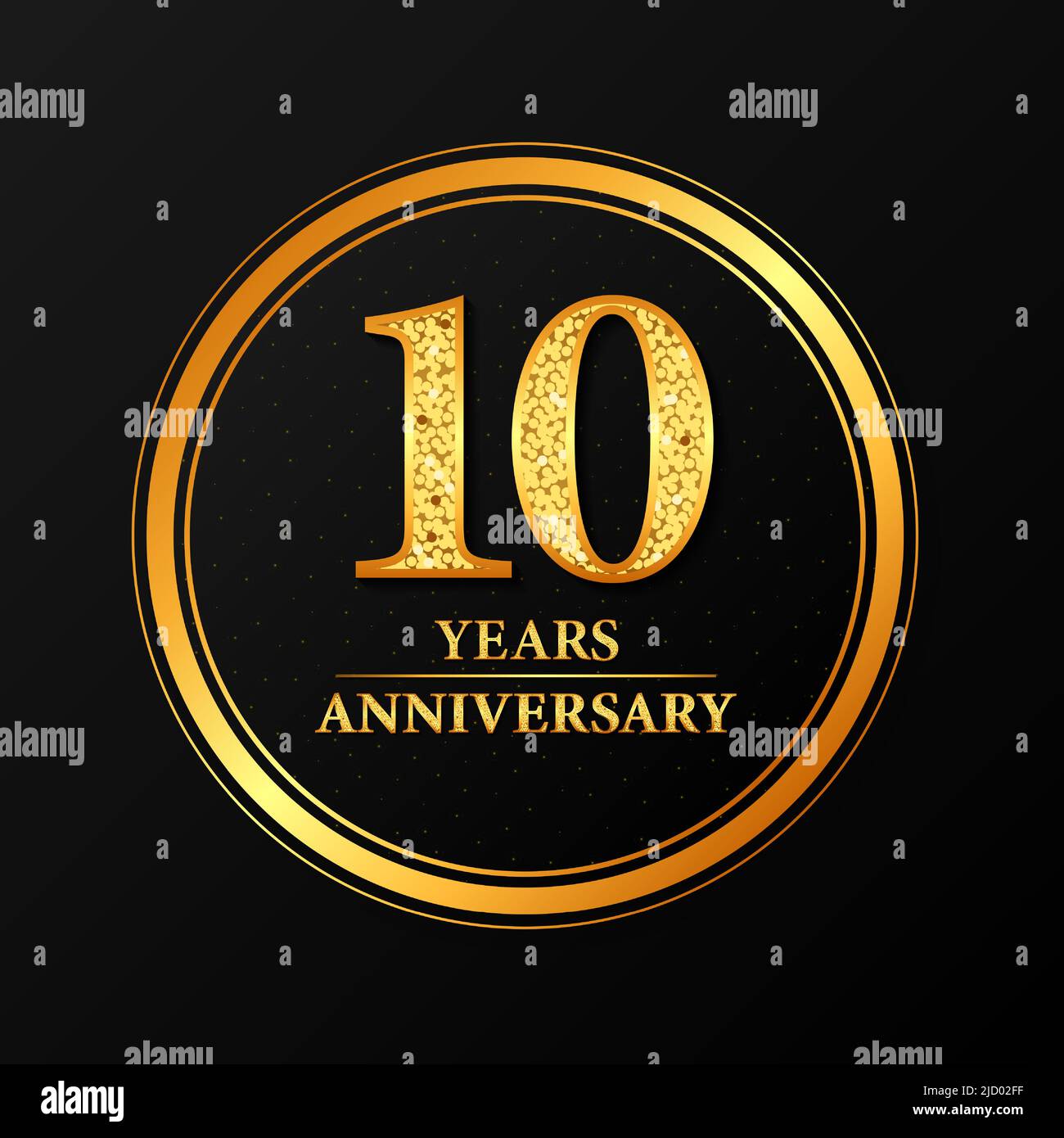 10 year celebrating anniversary vector immagini e fotografie stock ad alta  risoluzione - Alamy