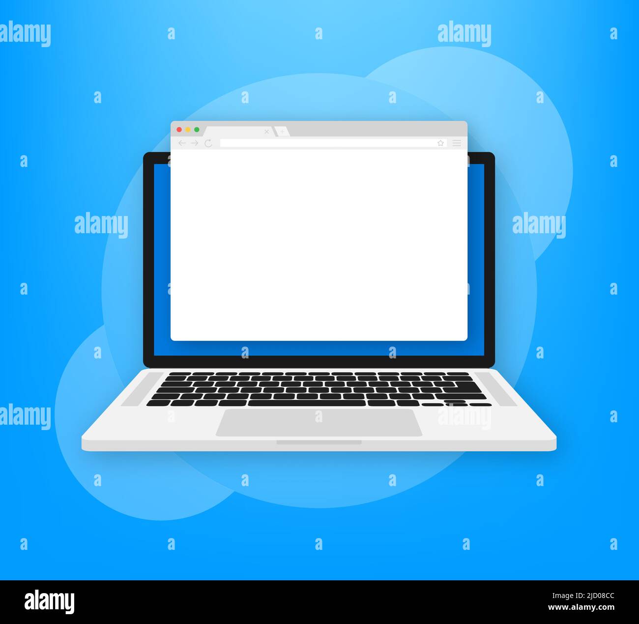 Illustrazione vettoriale della finestra del browser. Browser o browser Web in stile flat. Finestra concetto browser Internet. Illustrazione Vettoriale
