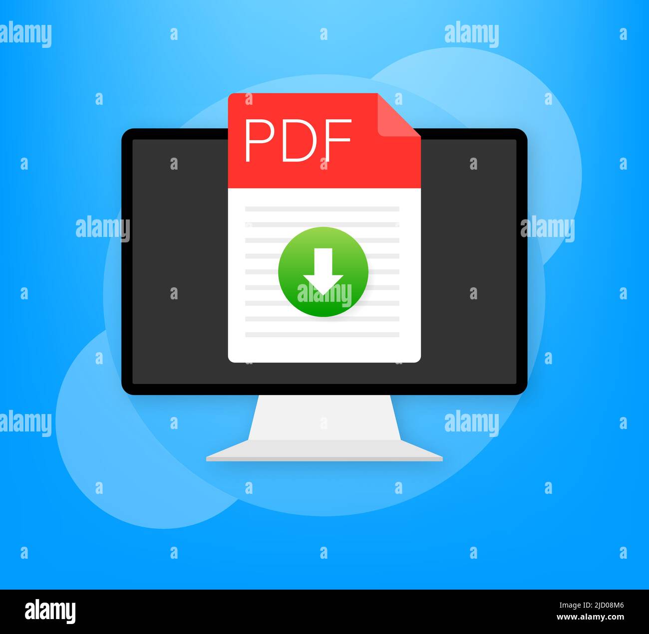 Formato PDF icona di download. Il concetto di Business pdf pittogramma.  Illustrazione Vettoriale su sfondo verde con lunga ombra Immagine e  Vettoriale - Alamy