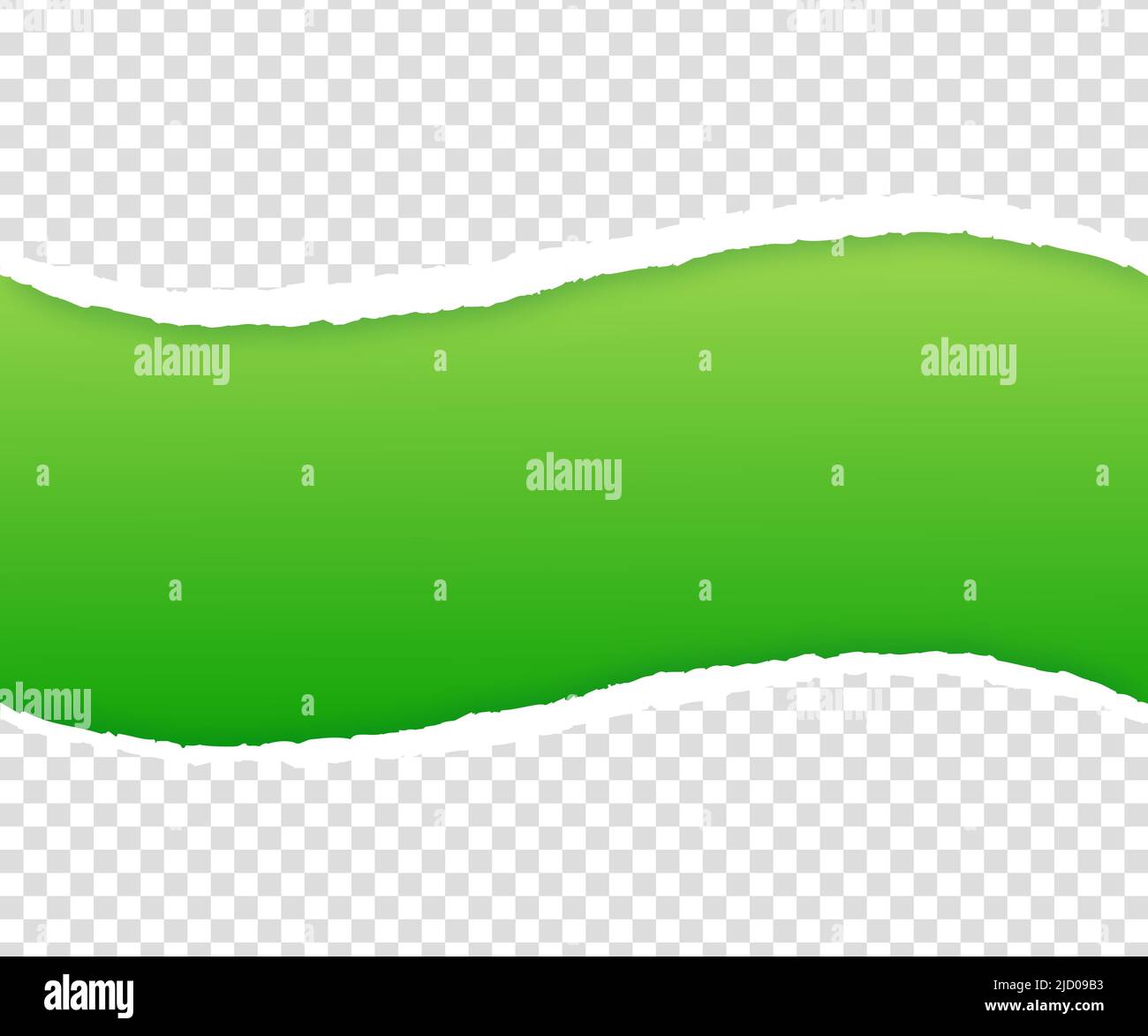 Sfondo grigio con spazio di copia e margine della carta strappato. Illustrazione vettoriale. Illustrazione Vettoriale