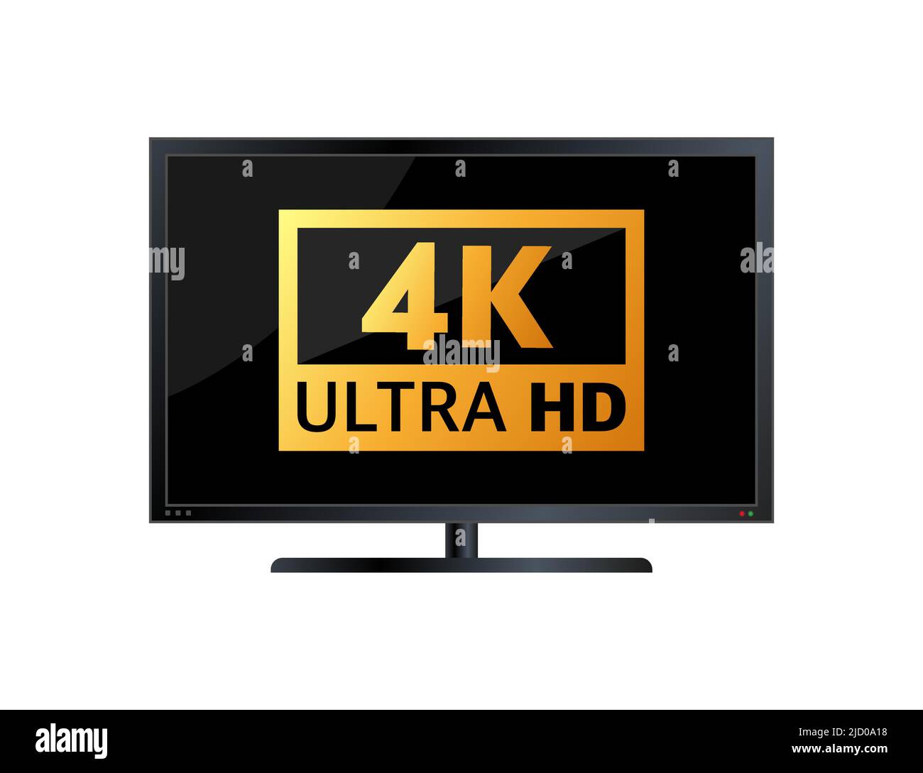 4k ultrahd , 2k quadhd , 1080 fullhd e 720 hd dimensioni video. Illustrazione Vettoriale