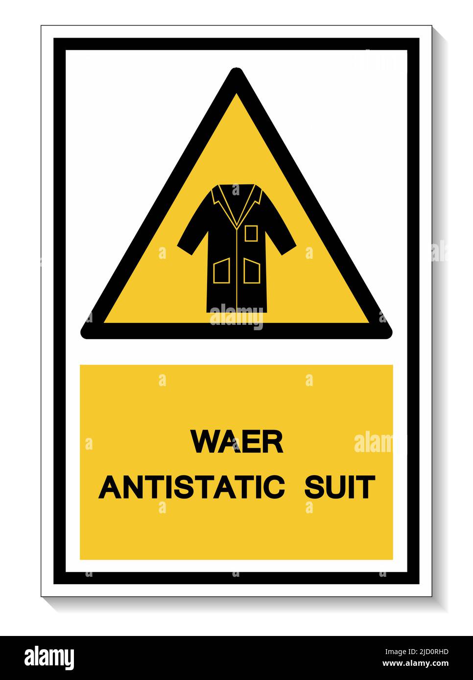 PPE Icon.Wear Smock Symbol Sign isolate on White background,Vector Illustration EPS.10 Illustrazione Vettoriale