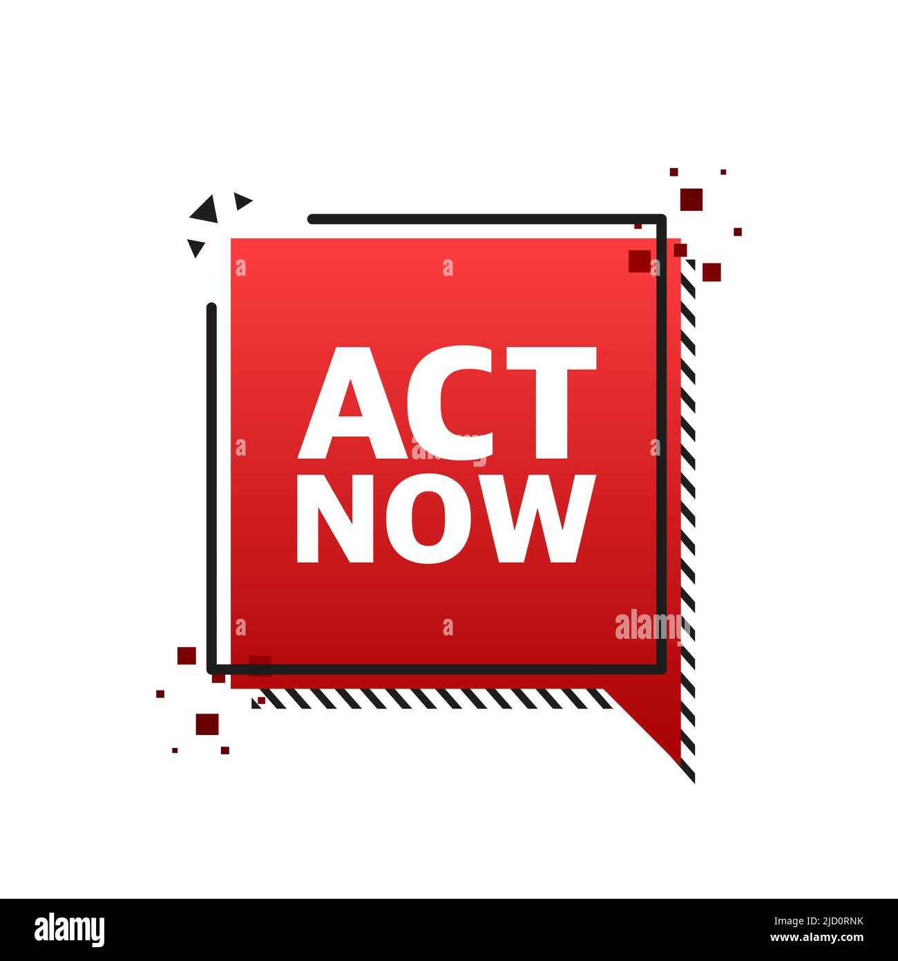 Pulsante rosso su sfondo bianco. Icona Chiama azienda. Pulsante Web vettore. Illustrazione vettoriale. Illustrazione Vettoriale