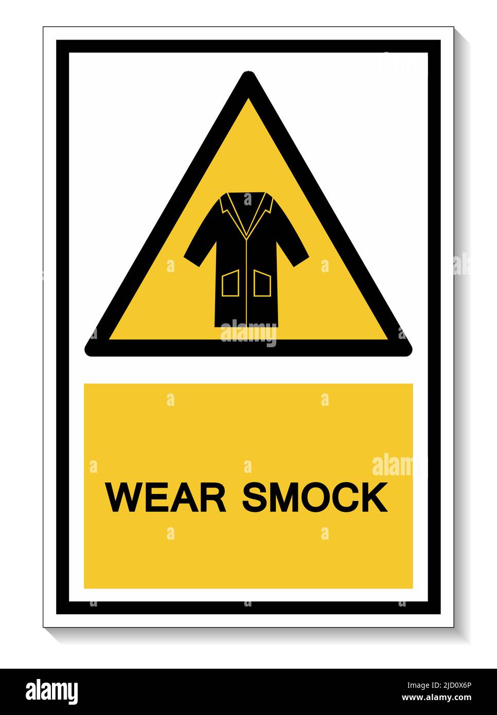 PPE Icon.Wear Smock Symbol Sign isolate on White background,Vector Illustration EPS.10 Illustrazione Vettoriale