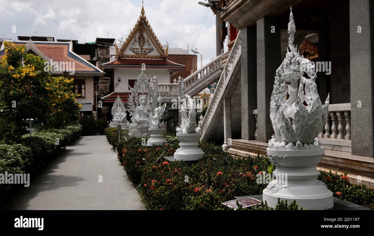 Wat Suthiwararam Charoen Krung Road, Yan Nawa, Sathon, Bangkok Thailandia Foto Stock