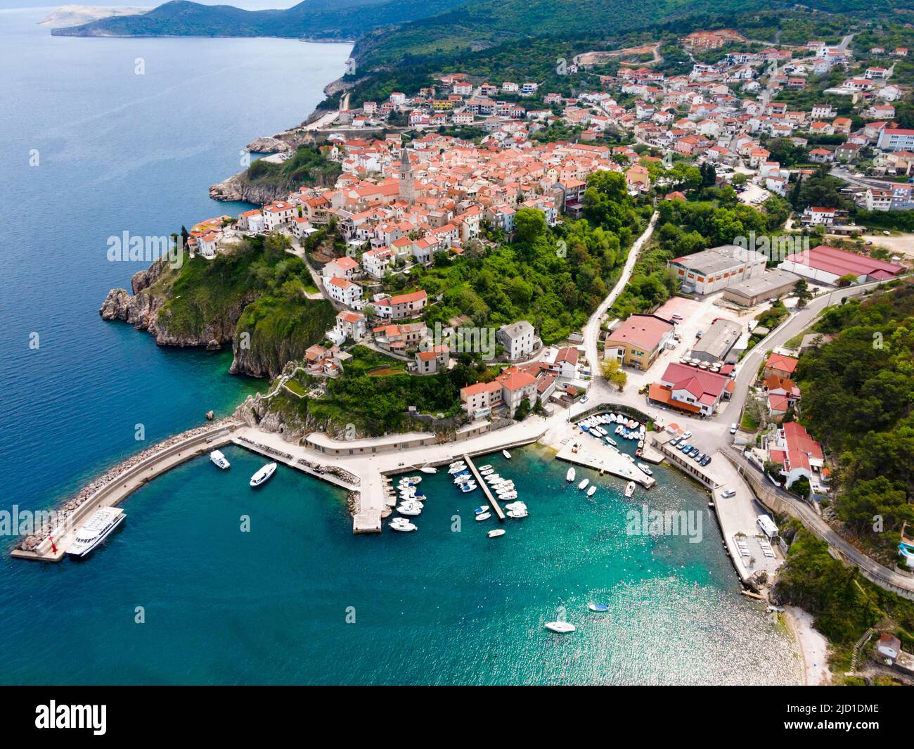 Fuco, Vrbnik, Isola di Krk, Golfo del Quarnero, Kotar Primorje-Gorski, Croazia Foto Stock