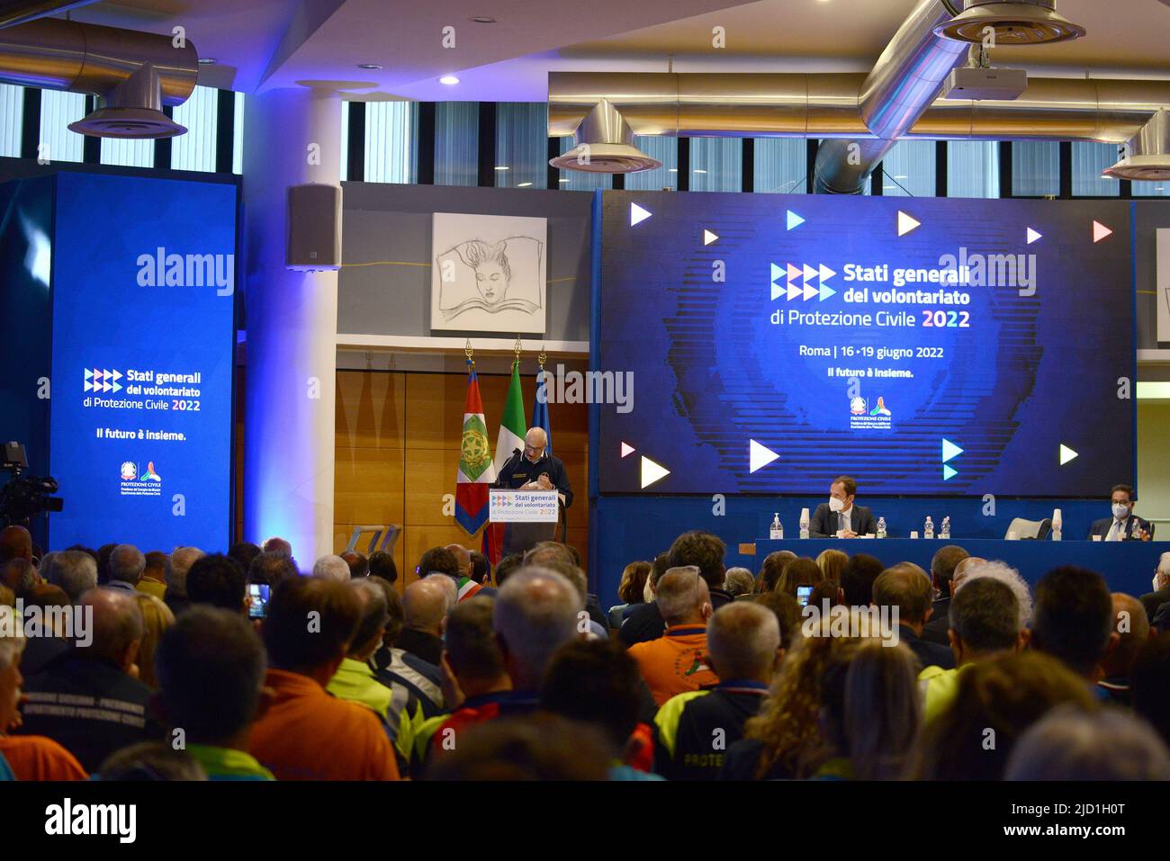 Roma, Italia. 16th giugno 2022. Fabrizio Curcio, responsabile della protezione civile Credit: Independent Photo Agency/Alamy Live News Foto Stock