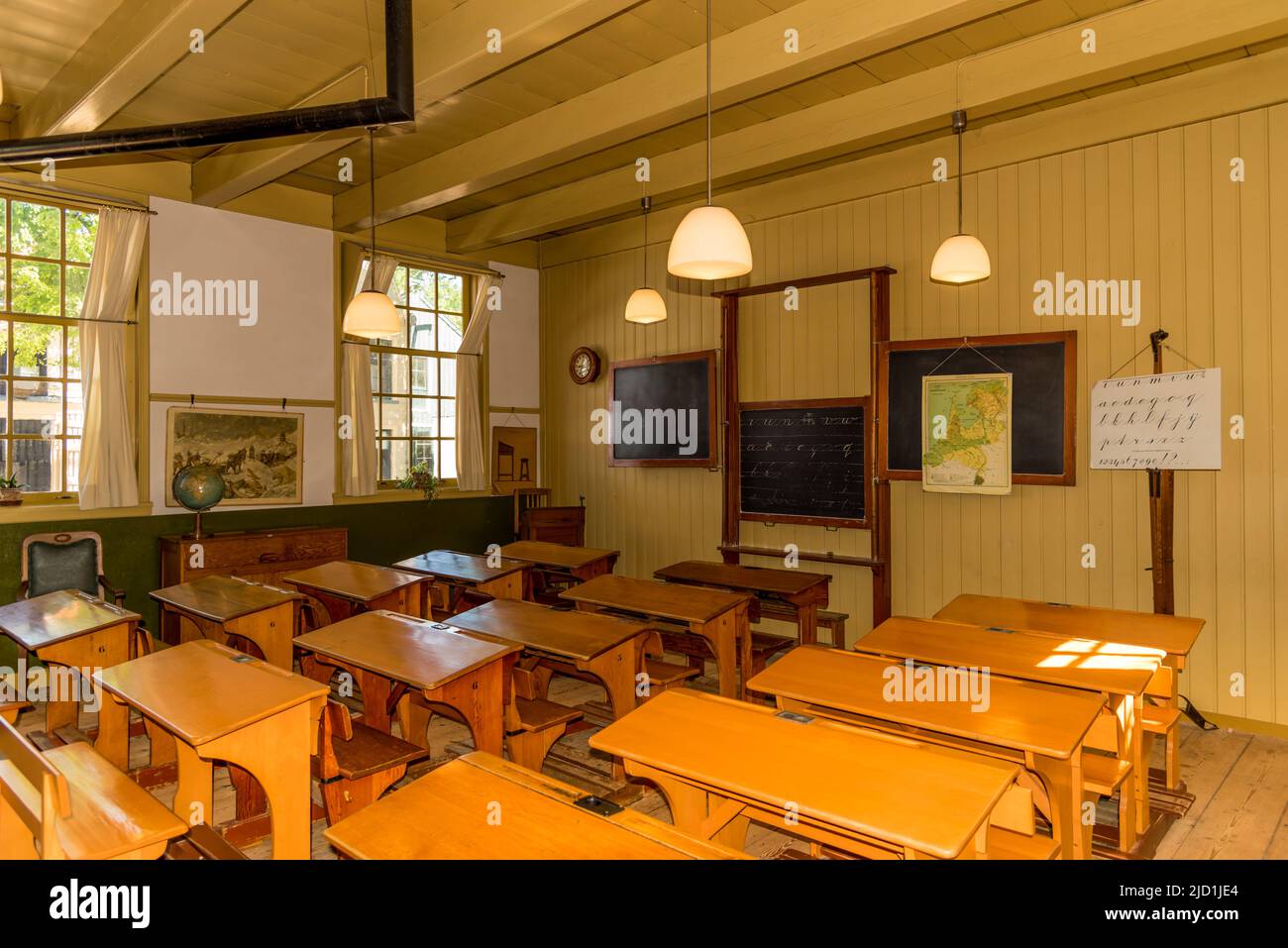 Enkhuizen, Paesi Bassi. Un'aula in vecchio stile del secolo scorso. Foto di alta qualità Foto Stock