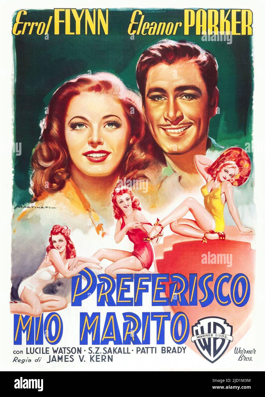 ERROL FLYNN e ELEANOR PARKER in NEVER SAY Arrivederci (1946), diretto DA GIACOMO V. KERN. Credit: WARNER BROTHERS / Album Foto Stock