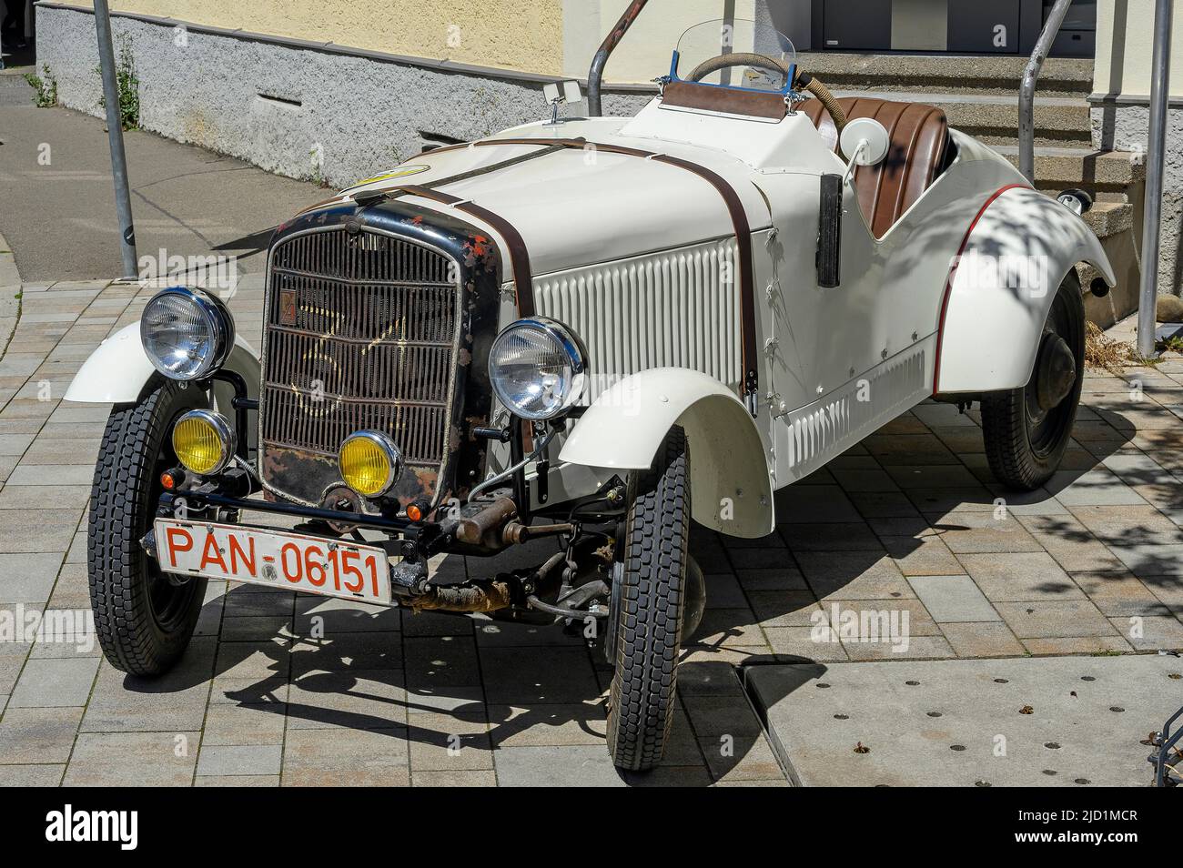 Vintage Opel P4 Convertible, Allgaeu, Baviera, Germania Foto Stock