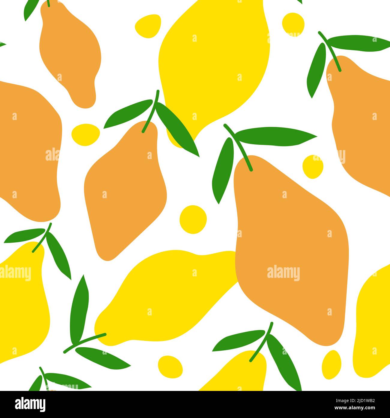 Limone senza giunture motivo di doodle astratto Illustrazione Vettoriale