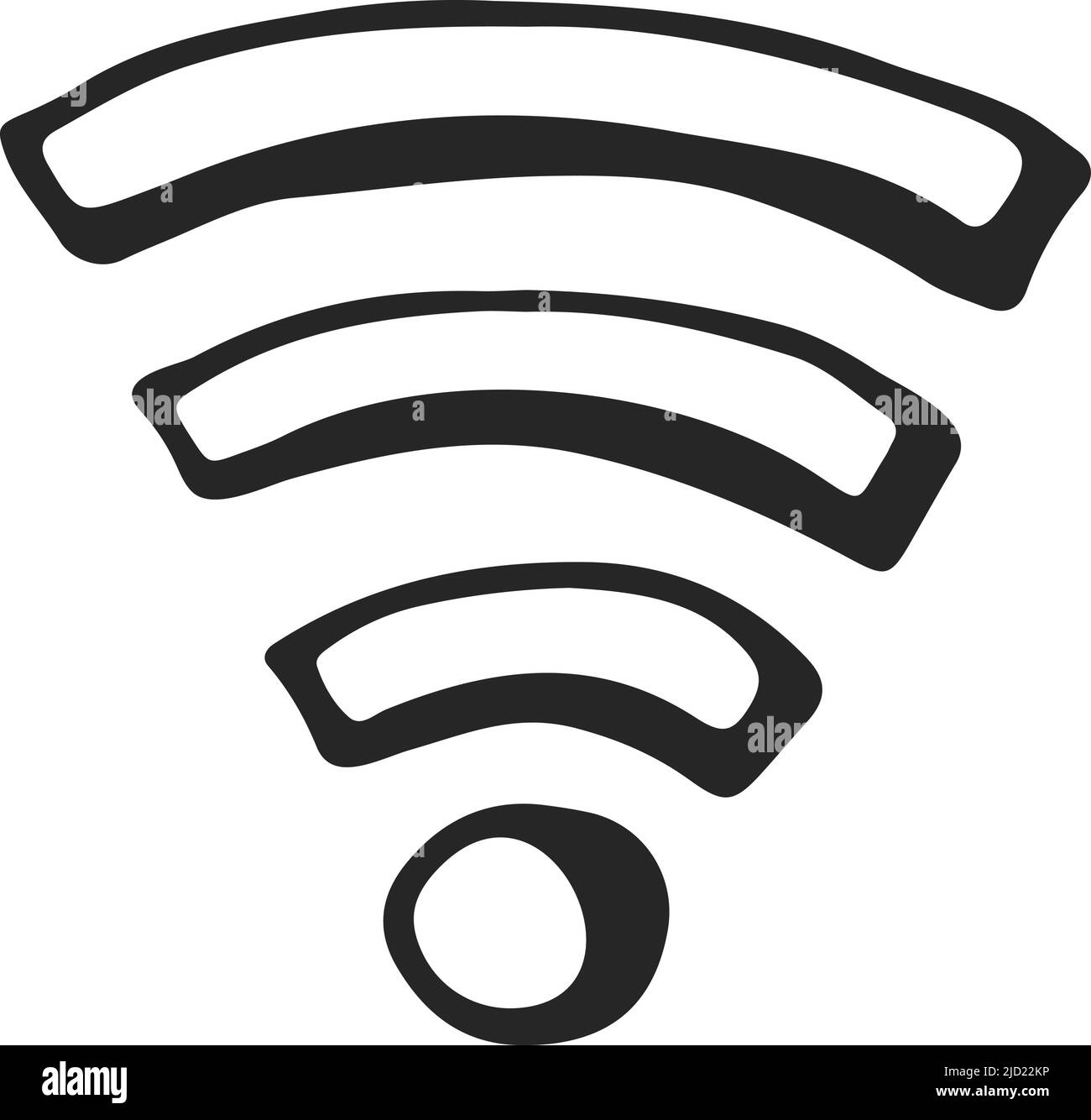 Simbolo Wi-fi. Icona di collegamento alla rete wireless Illustrazione Vettoriale