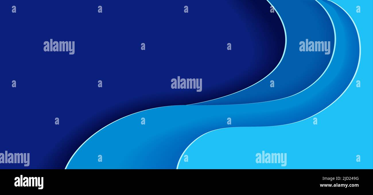 Carta da parati astratta blu scuro orizzontale. Blu scuro Illustrazione Vettoriale