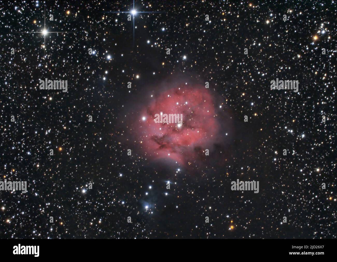 Il Cocoon Nebula (IC 5146) nella costellazione di Cygnus. Foto Stock