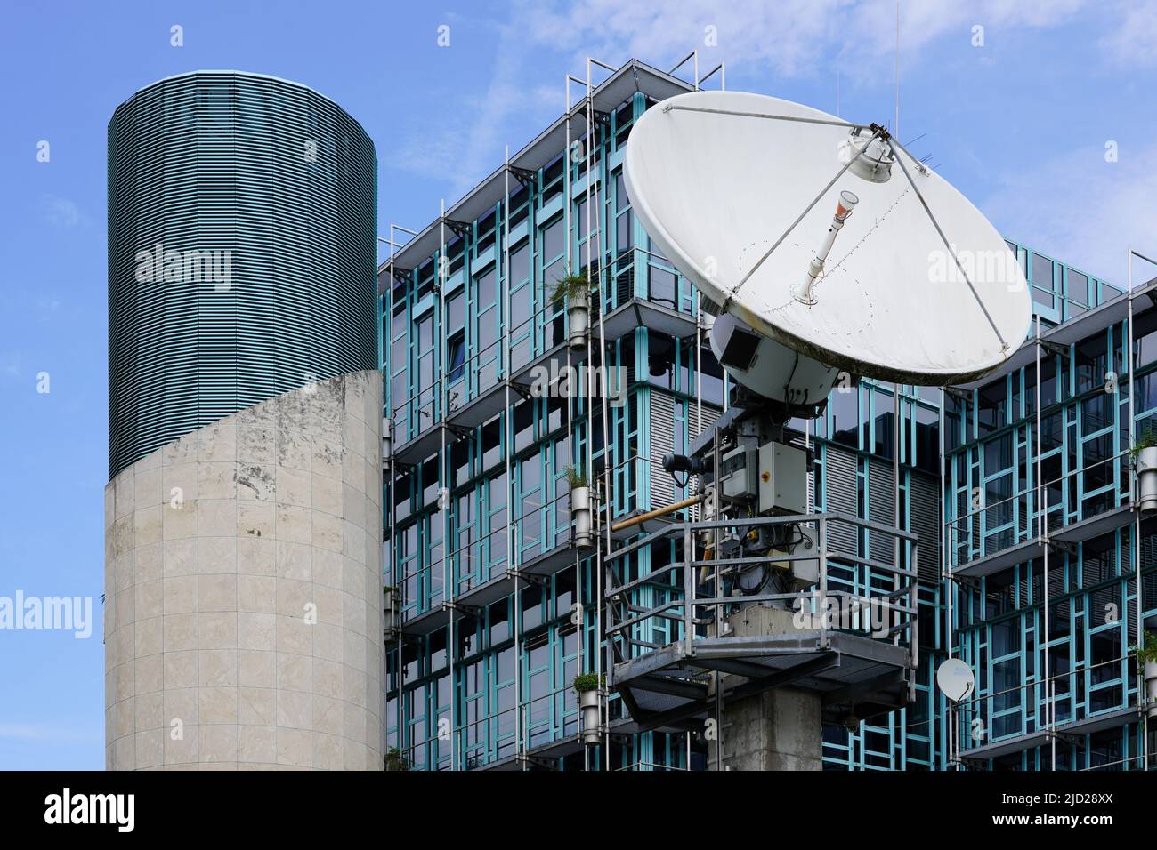 Dettaglio del WDR, studio regionale radio e televisione di Düsseldorf, Germania, 23.5.22 Foto Stock