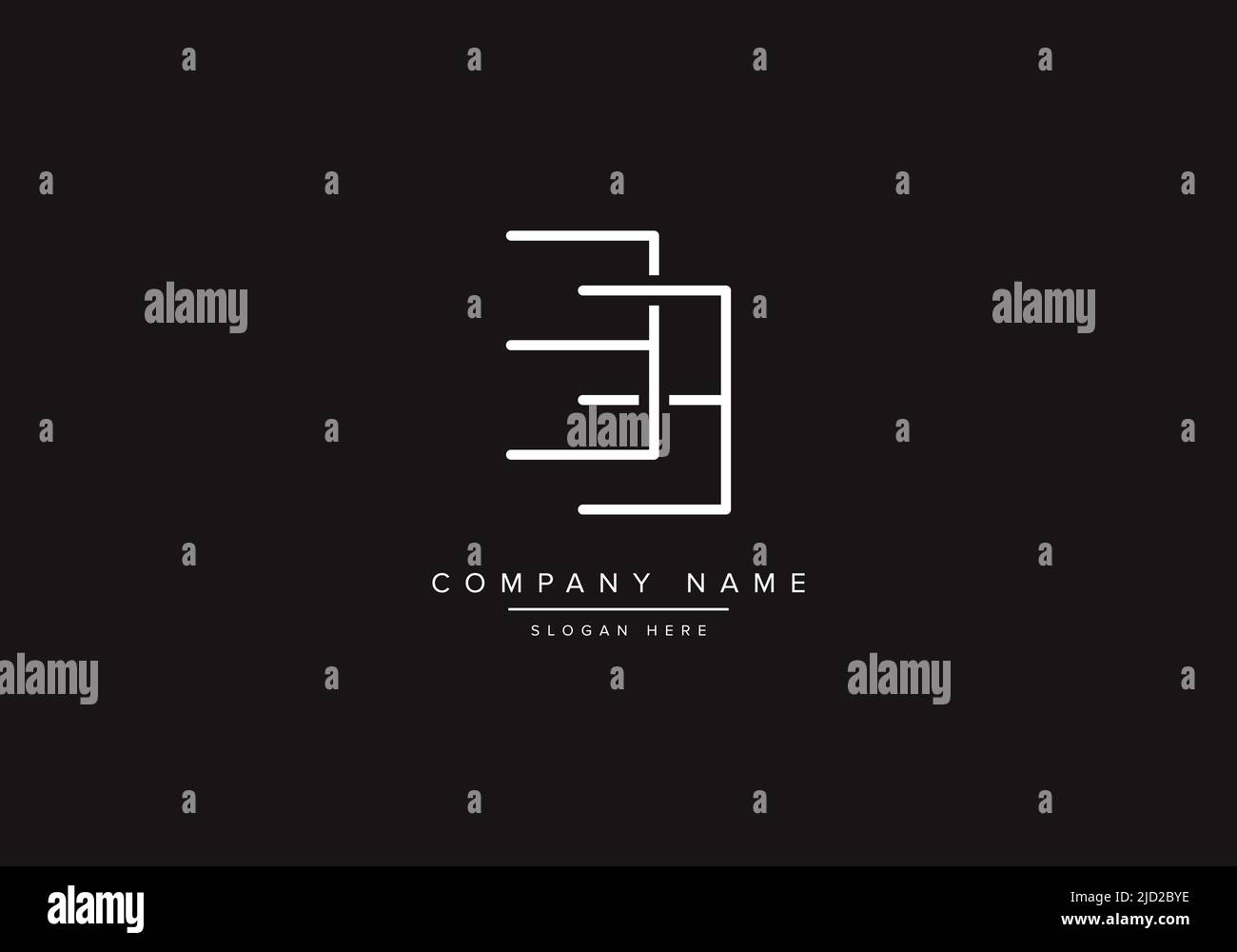 Icona lettera alfabetica logo BB Illustrazione Vettoriale