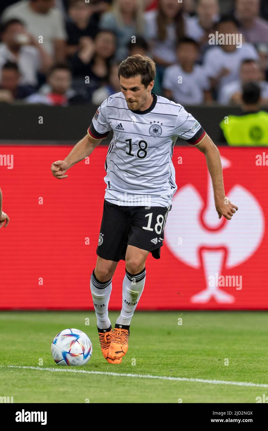 Jonas Hofmann (Germania) durante la partita UEFA UEFA Nations League 2022 2023 tra la Germania 5-2 Italia al Borussia-Park Stadium il 14 giugno 2022 a Monchengladbach, Germania. Credit: Maurizio Borsari/AFLO/Alamy Live News Foto Stock