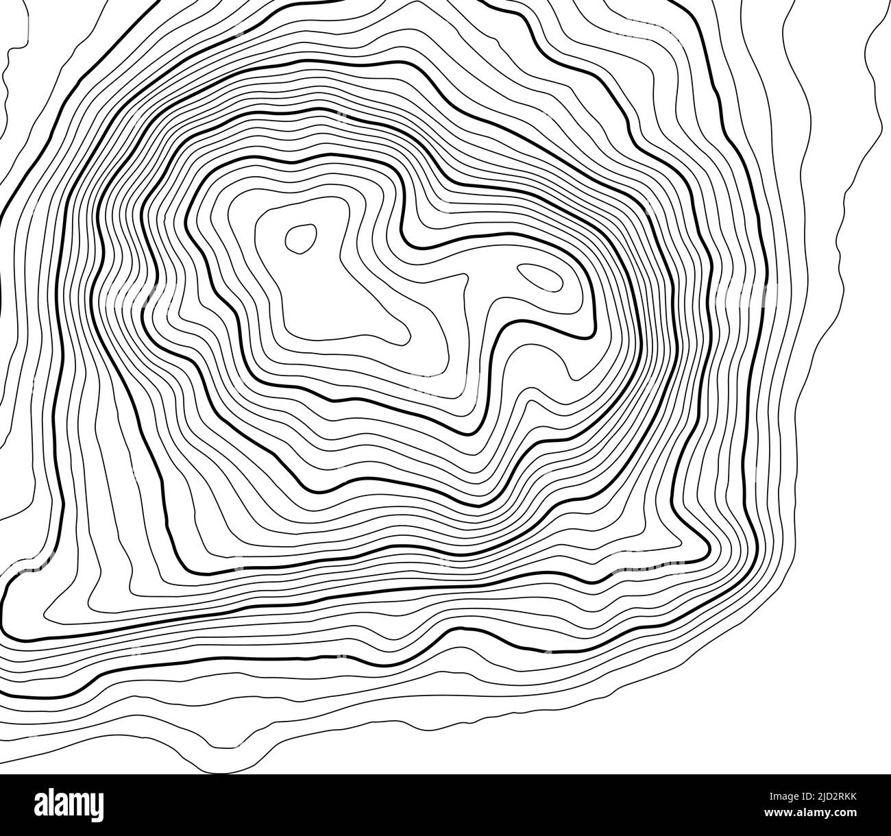 Mappa topografica di sfondo di contorno. Mappa topo con elevazione. Mappa di contorno di vettore. Mondo geografico topografia griglia mappa abstract illustrazione vettoriale . Illustrazione Vettoriale