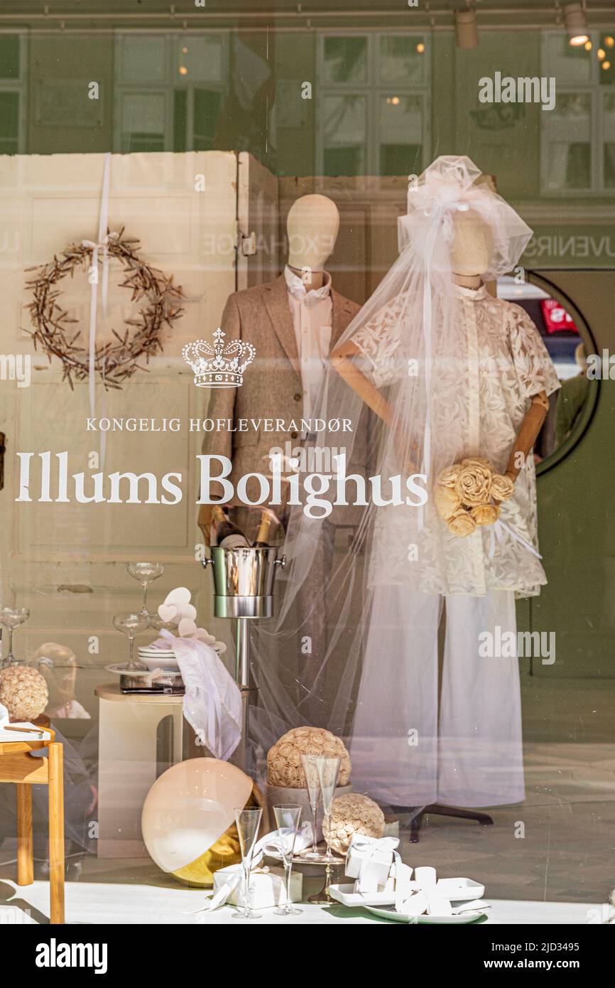 Illumins Bolighus Scandinavian Design Shop ad Amagertorv, Copenhagen, Danimarca Foto Stock