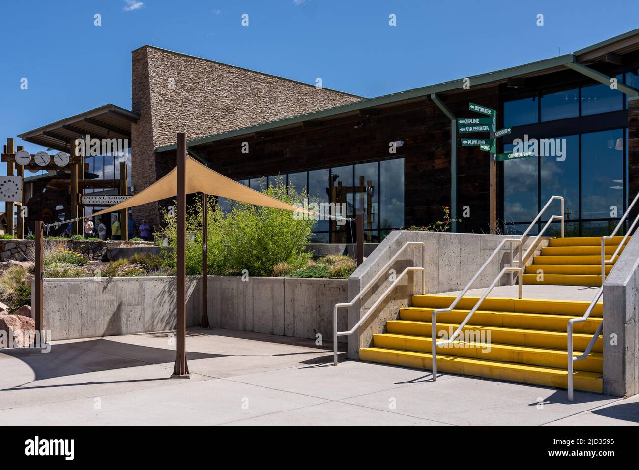 Centro visitatori alla gola di Royald in Colorado Foto Stock