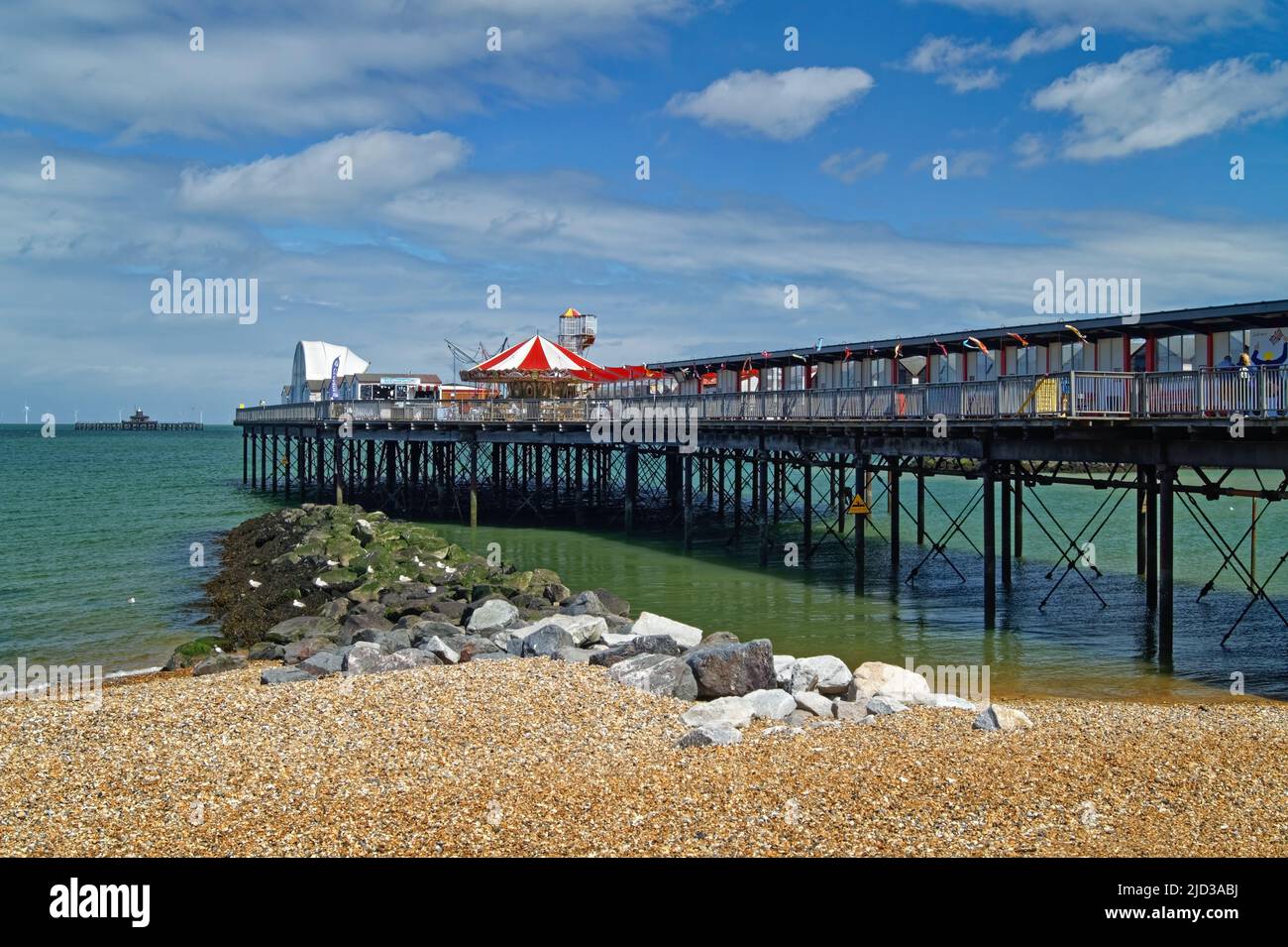 UK, Kent, Herne Bay Pier Foto Stock