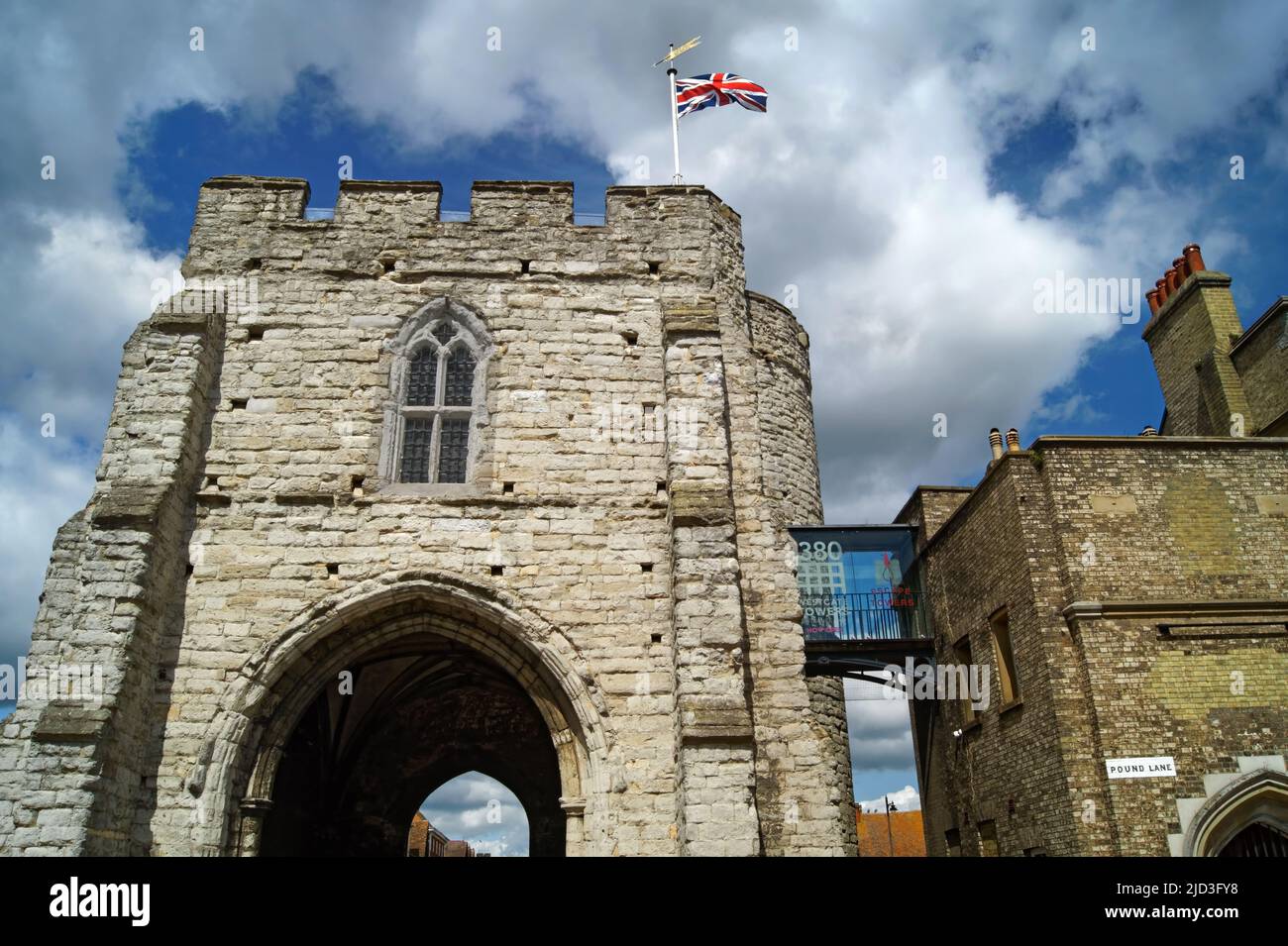 Regno Unito, Kent, Canterbury, Westgate Towers Foto Stock