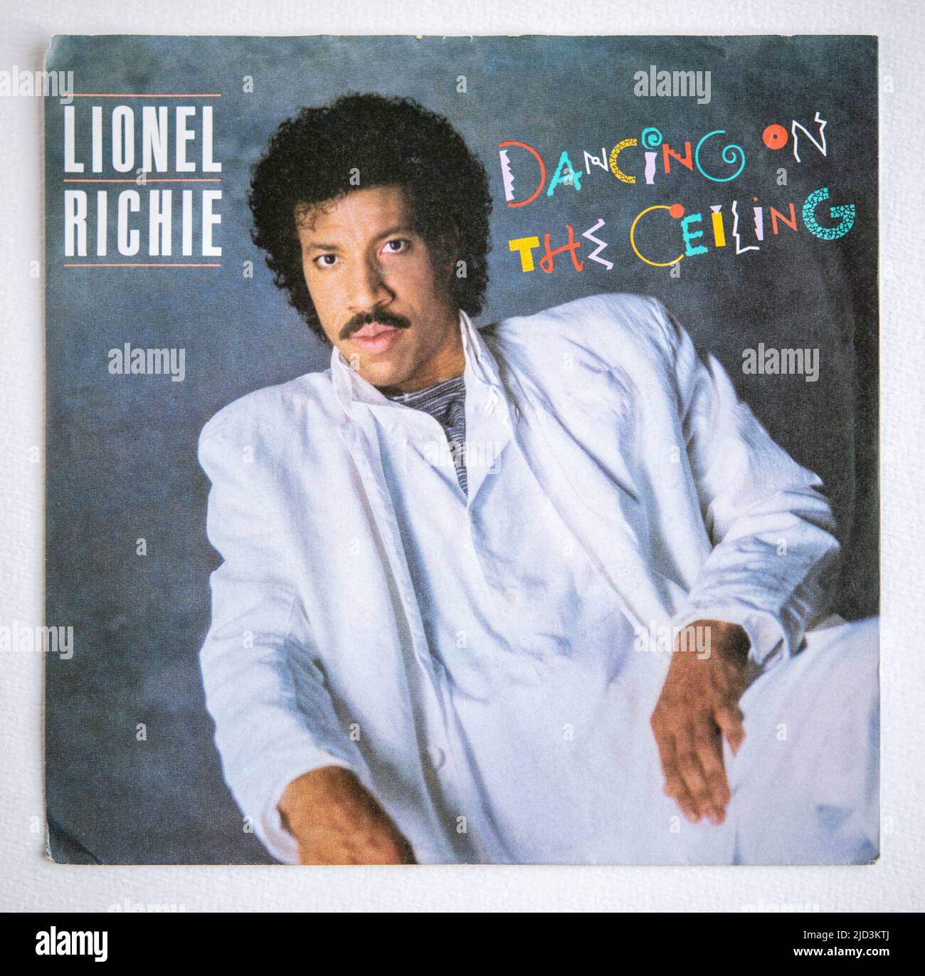 Copertina della versione singola da sette pollici di Dancing on the Ceiling di Lionel Richie, pubblicata nel 1986 Foto Stock