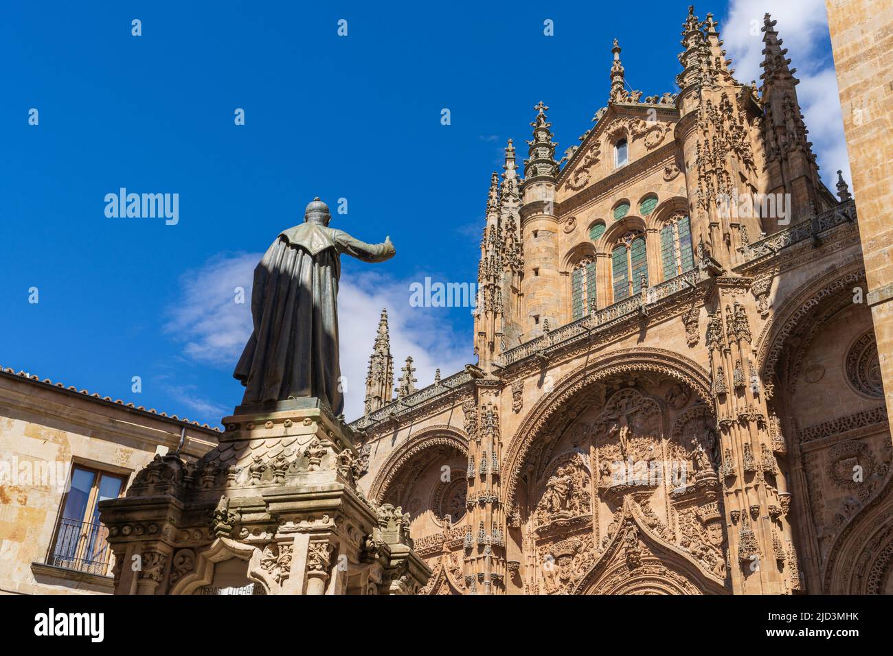 Cattedrale della città di Salamanca, in Spagna. Foto Stock