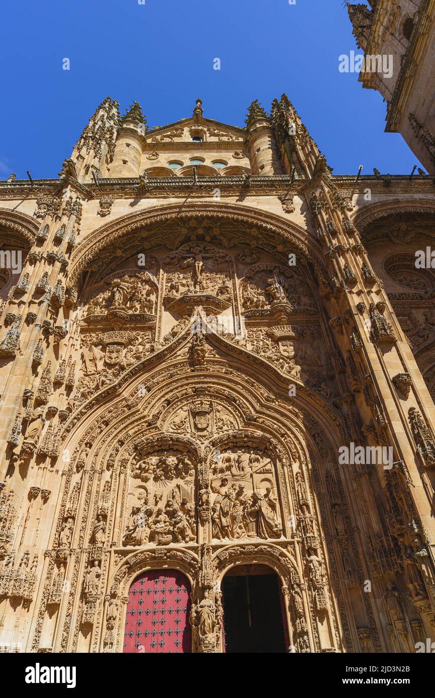 Cattedrale della città di Salamanca, in Spagna. Foto Stock