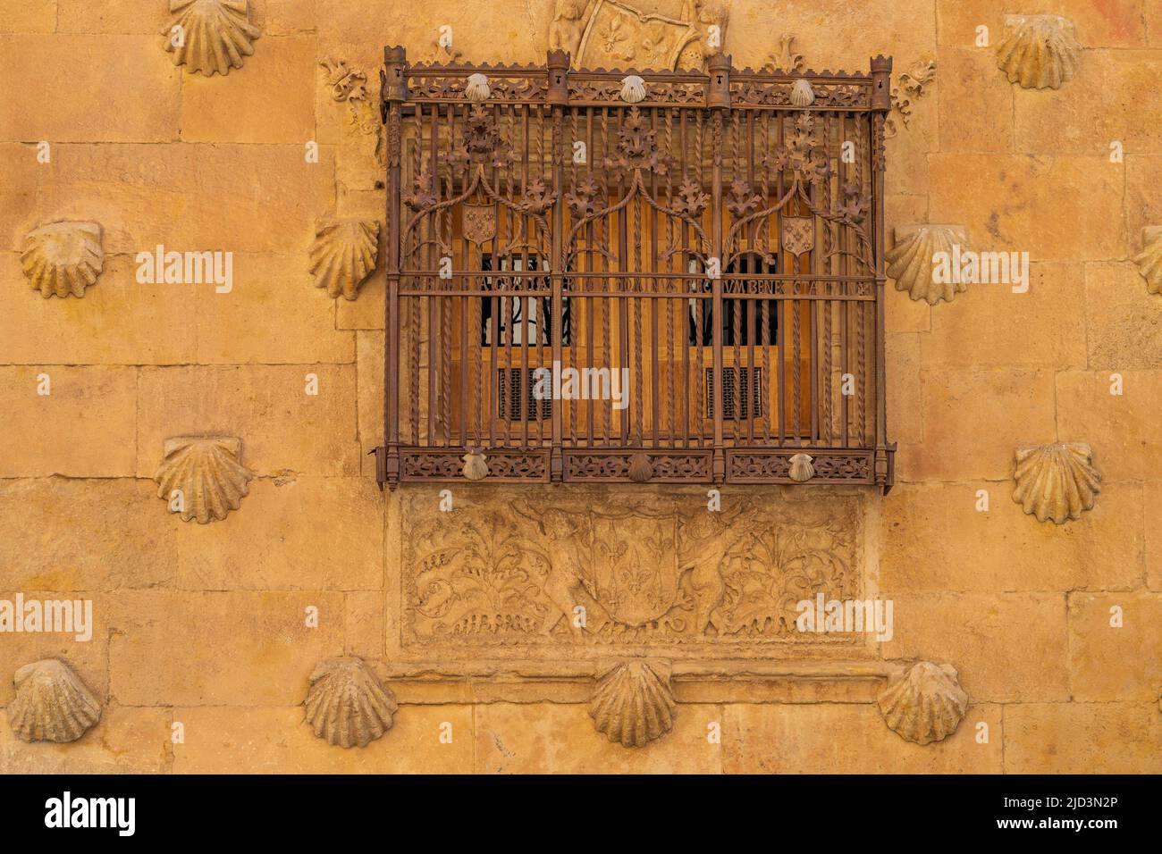 Casa di conchiglie nella città di Salamanca, in Spagna Foto Stock
