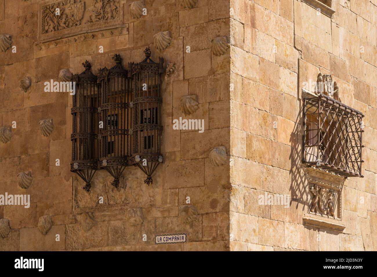 Casa di conchiglie nella città di Salamanca, in Spagna Foto Stock