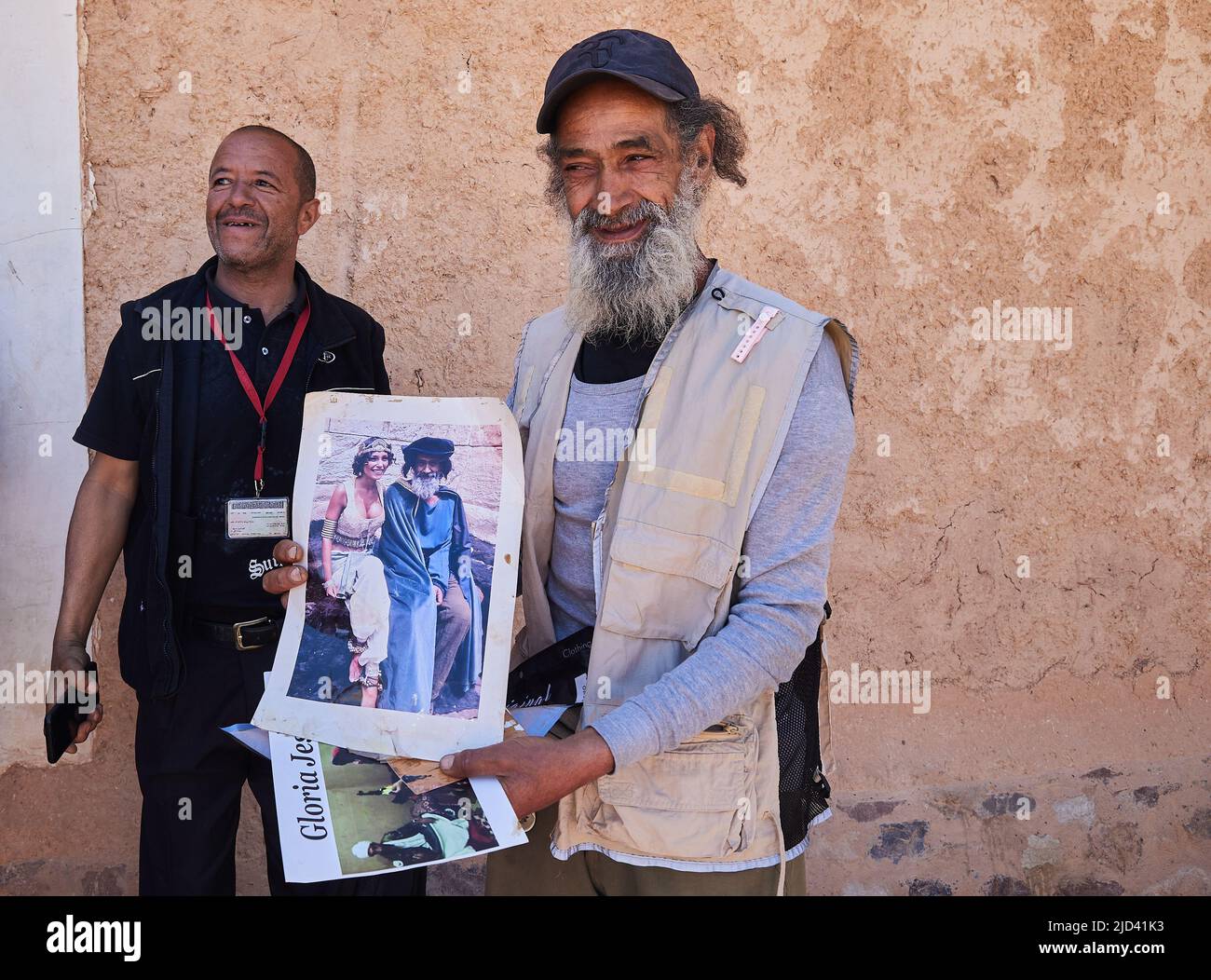 ouarzazate, MAROCCO - 13 APRILE 2022. Famoso film marocchino stuntman che ha soprannominato Bil Laden in molti famosi film statunitensi. Foto Stock
