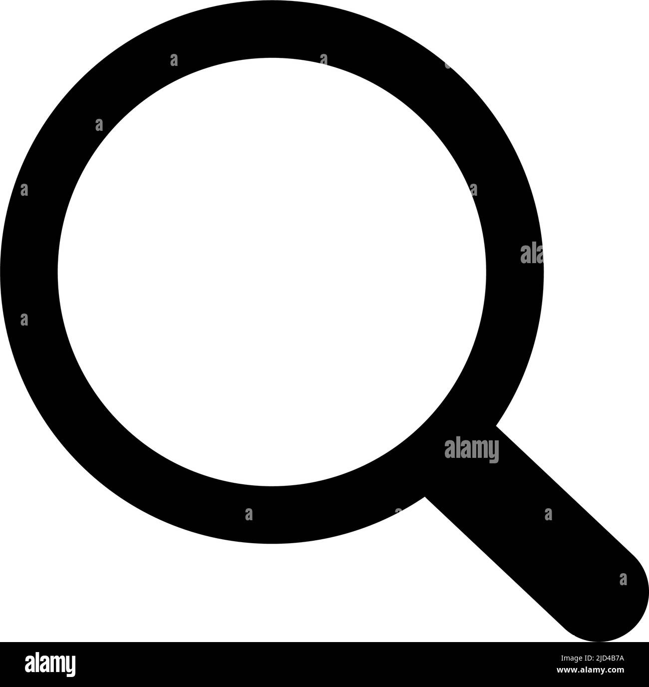 Icona lente di ingrandimento compatta. Ricerca e ricerca. Vettore modificabile. Illustrazione Vettoriale