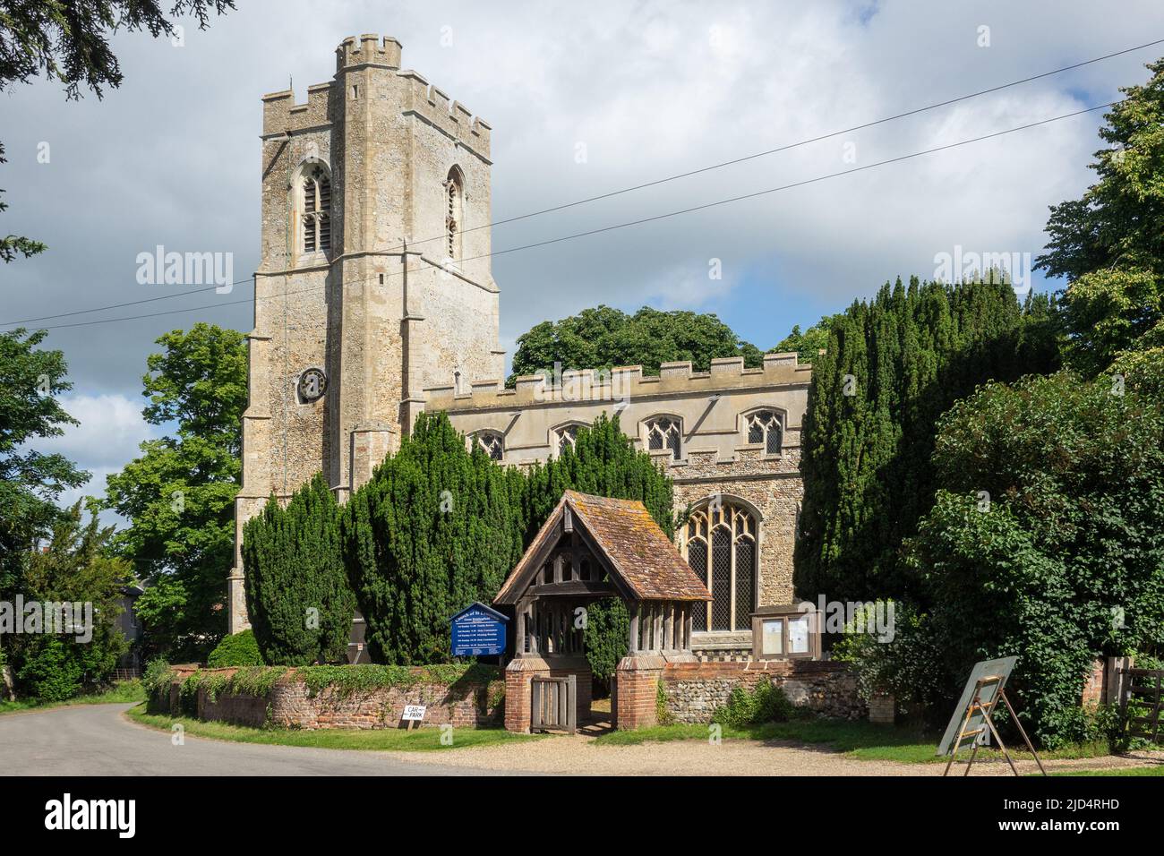 Inghilterra, Suffolk, Great Waldingfield, chiesa Foto Stock