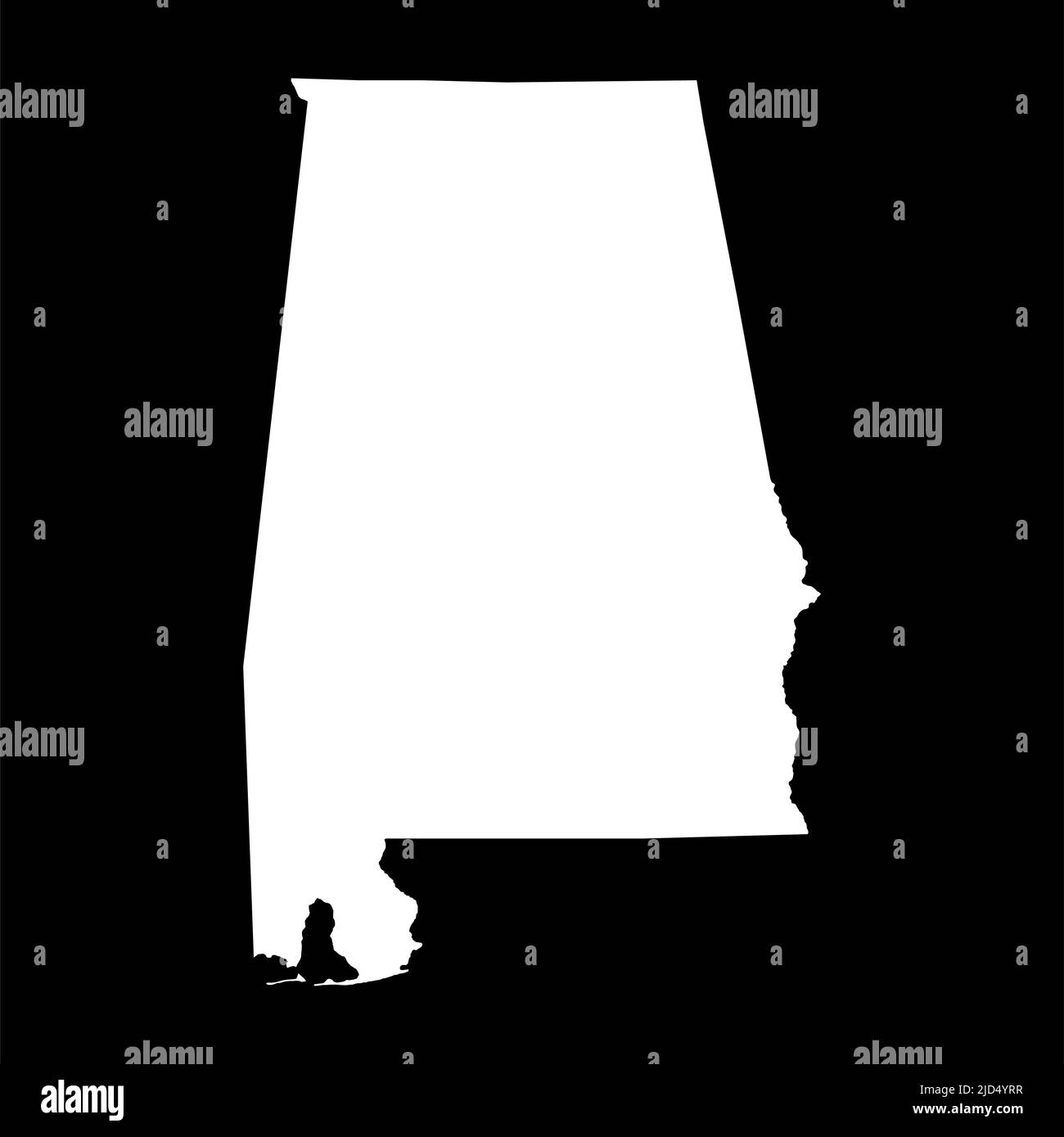 Alabama Shape, stati uniti d'america. Concetto piatto icona simbolo illustrazione vettore . Illustrazione Vettoriale