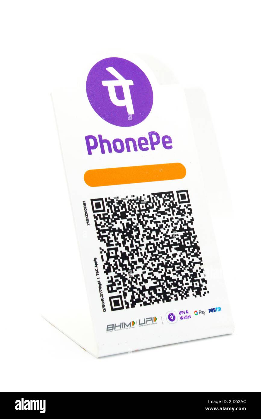 Noida , utter pardesh , india - giugno 11 2022 , un'immagine del codice QR con focus selettivo Foto Stock