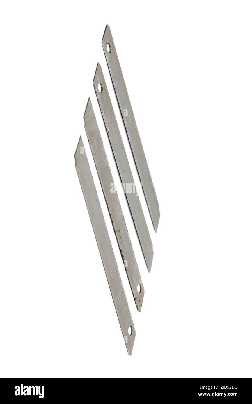 Un'immagine delle lame con messa a fuoco selettiva Foto Stock