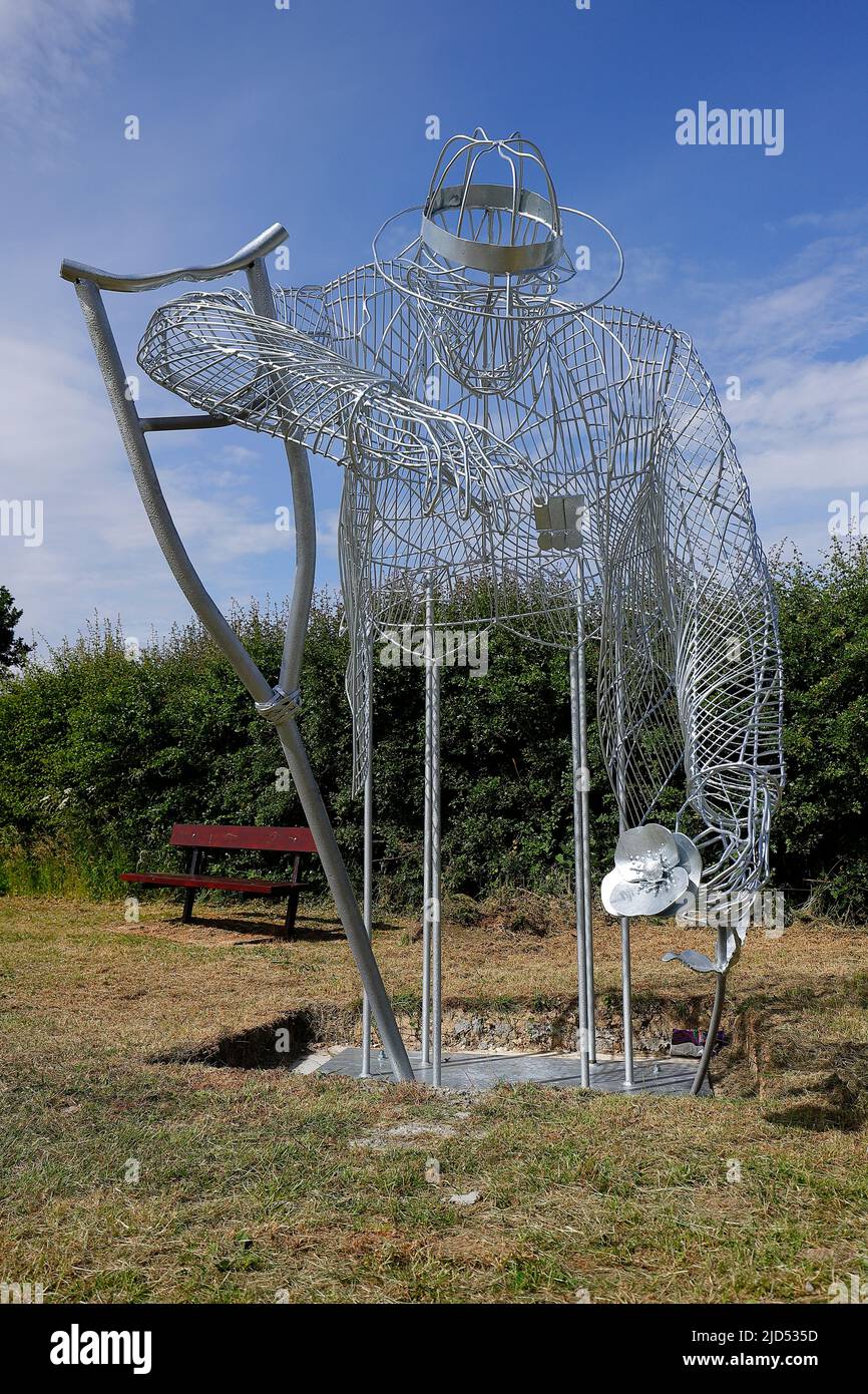 Mill Pond Meadow Woodland Memorial a Featherstone, West Yorkshire, Regno Unito Foto Stock