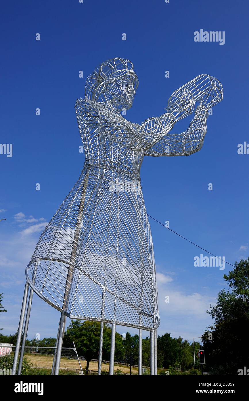 Mill Pond Meadow Woodland Memorial a Featherstone, West Yorkshire, Regno Unito Foto Stock