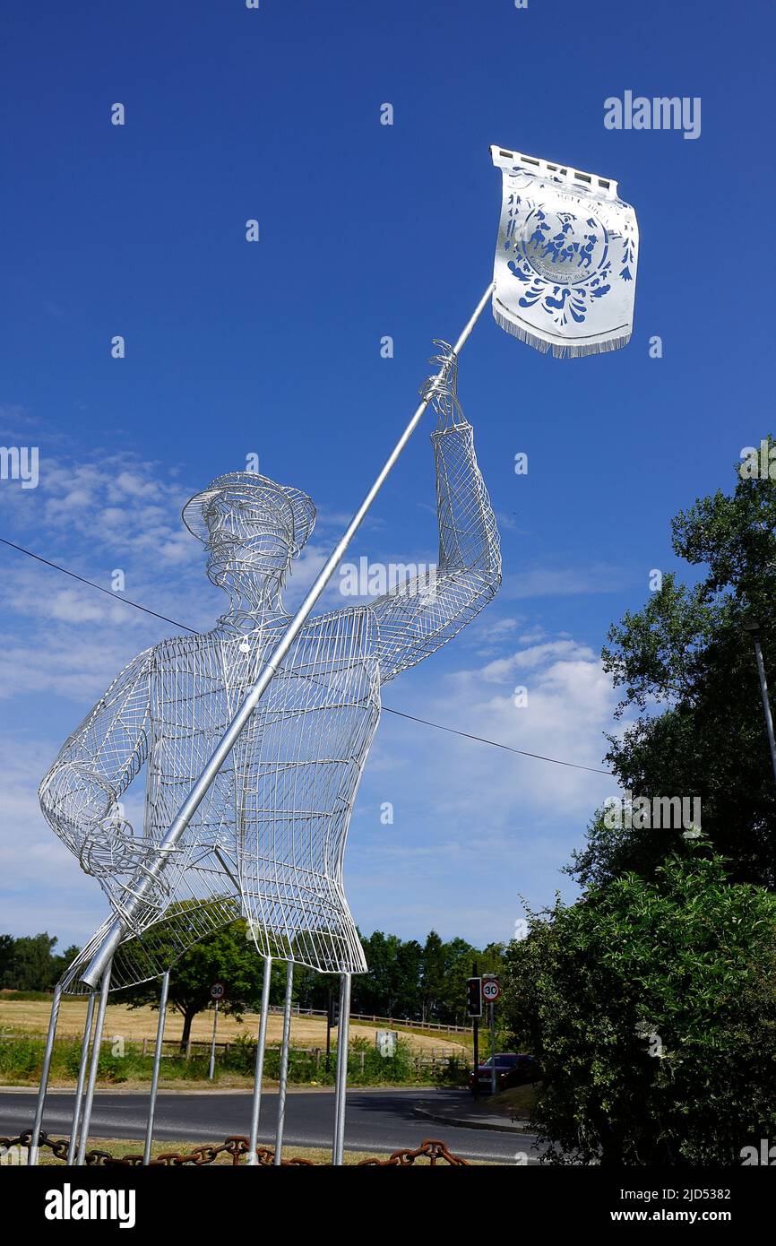 Mill Pond Meadow Woodland Memorial a Featherstone, West Yorkshire, Regno Unito Foto Stock