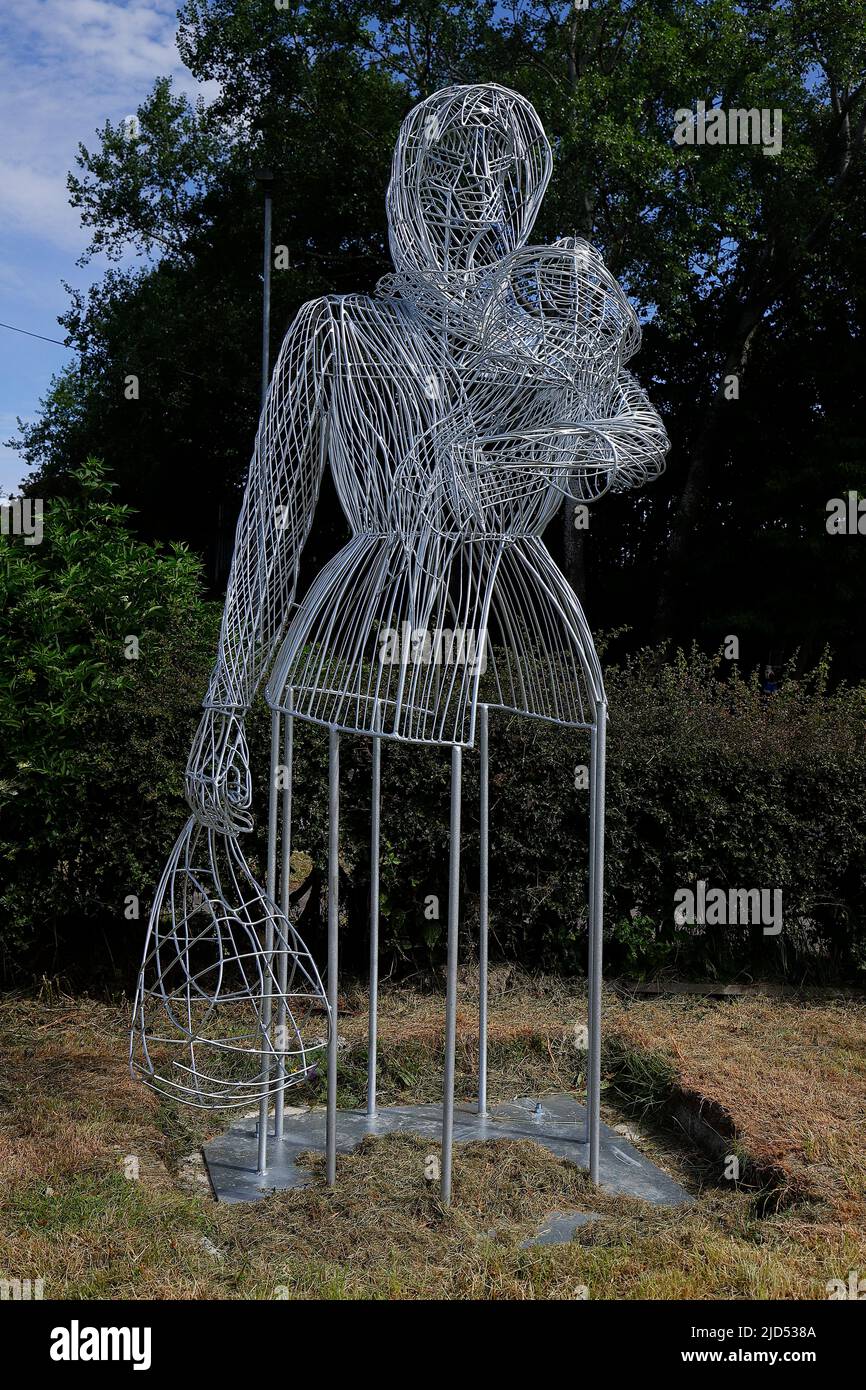 Mill Pond Meadow Woodland Memorial a Featherstone, West Yorkshire, Regno Unito Foto Stock