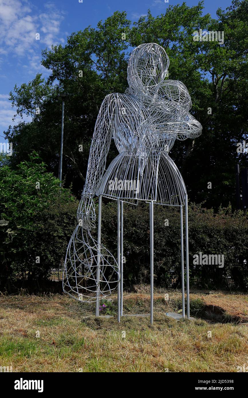 Mill Pond Meadow Woodland Memorial a Featherstone, West Yorkshire, Regno Unito Foto Stock