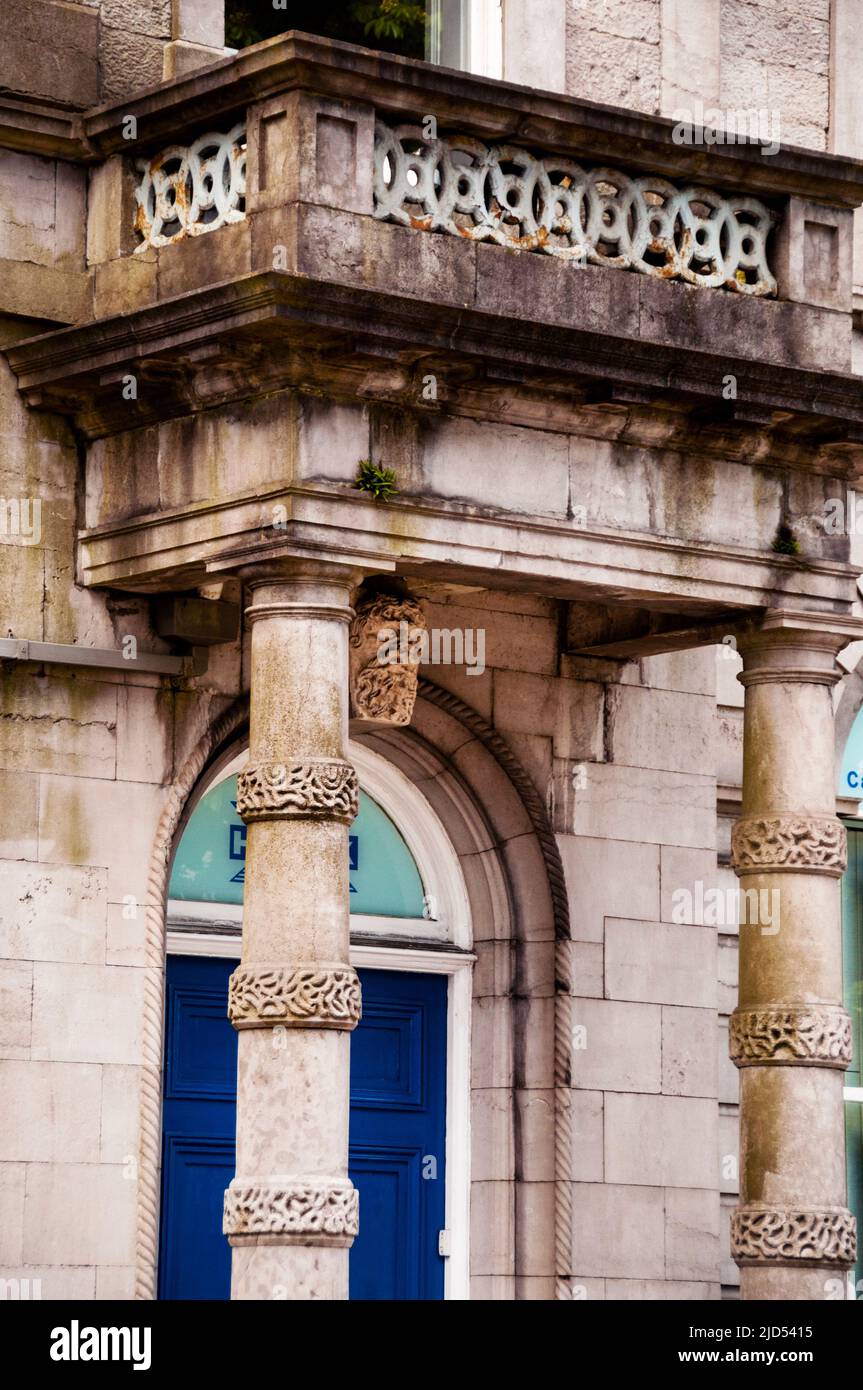 Dettagli architettonici a Galway, Irlanda. Foto Stock