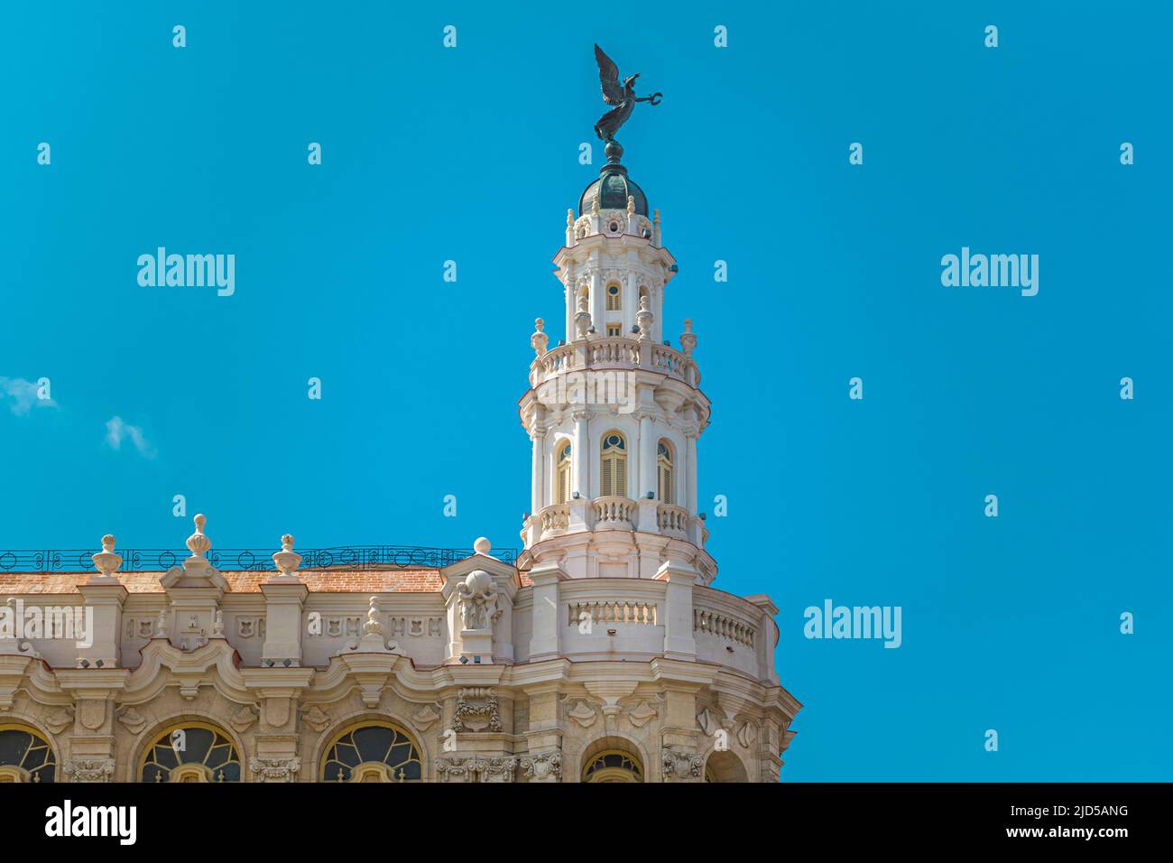 Foto dettagliata del Gran Teatro de la Habana a l'Avana, Cuba Foto Stock